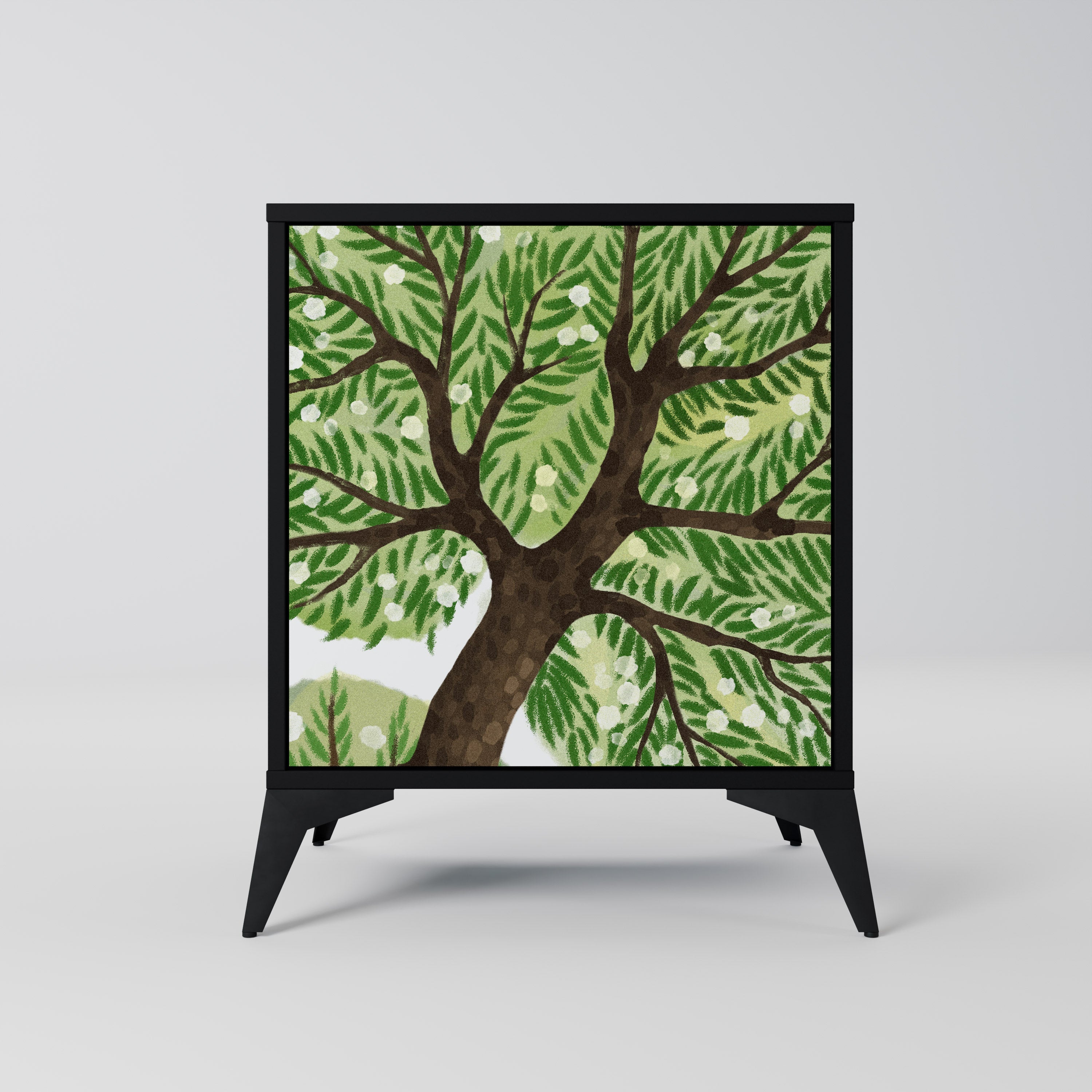 WILDERNESS DASH Aparador de 1 Porta em Acabamento Preto