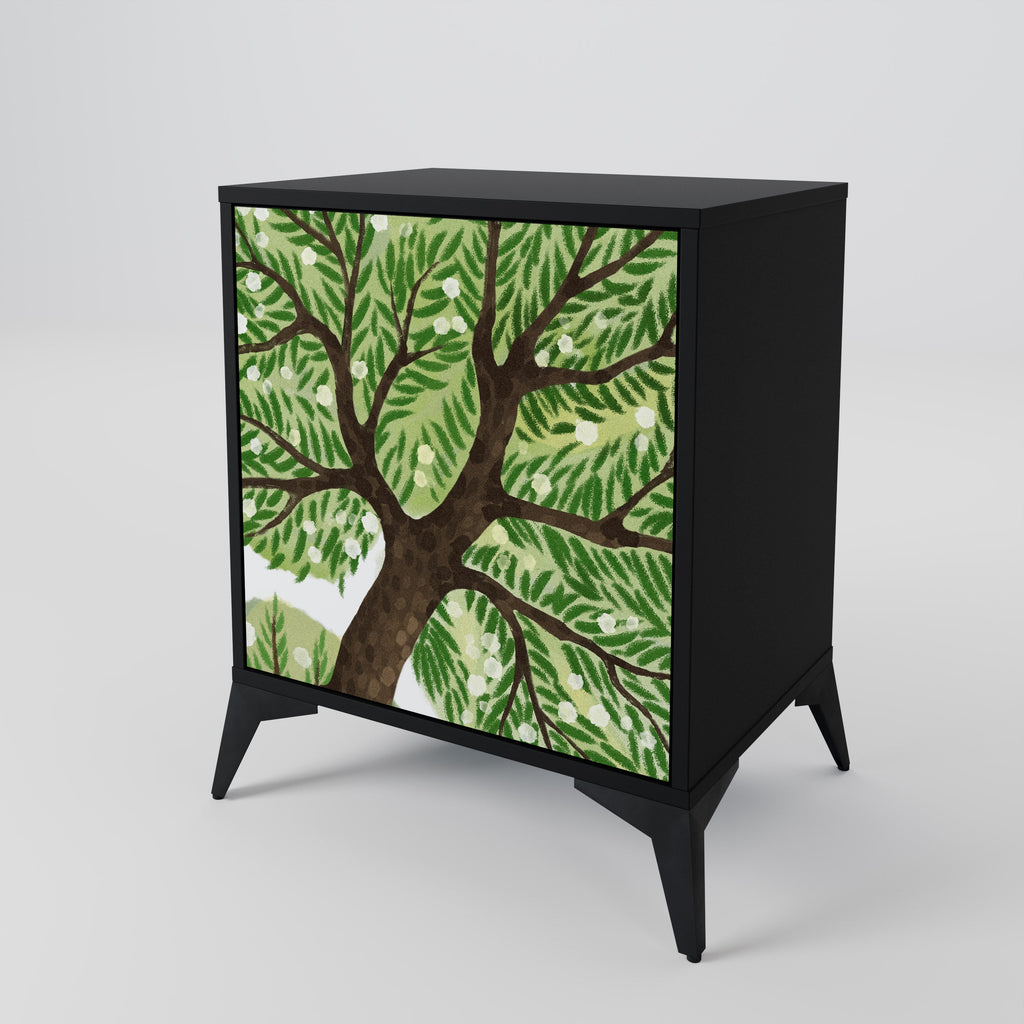 WILDERNESS DASH Aparador de 1 Porta em Acabamento Preto