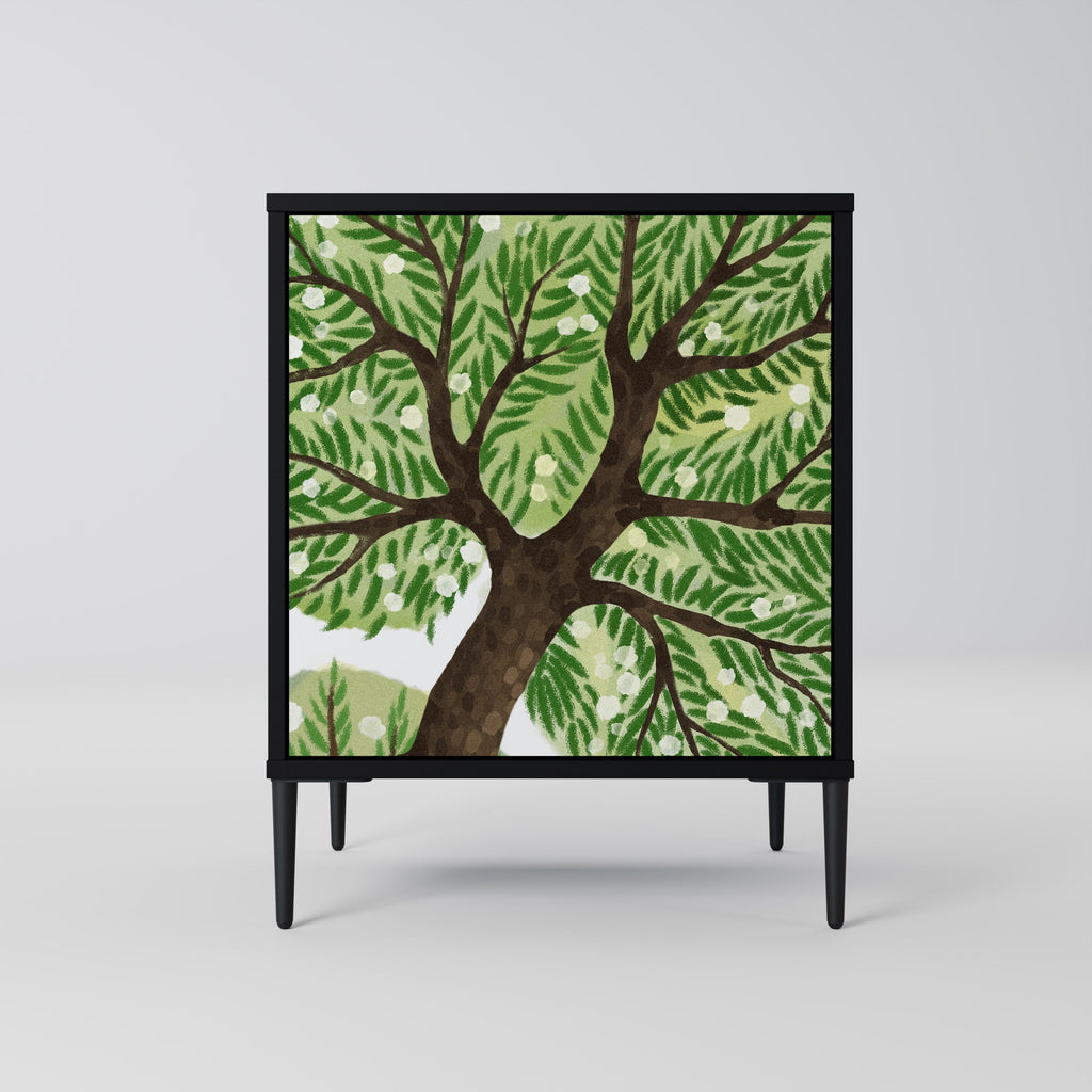 WILDERNESS DASH Aparador de 1 Porta em Acabamento Preto