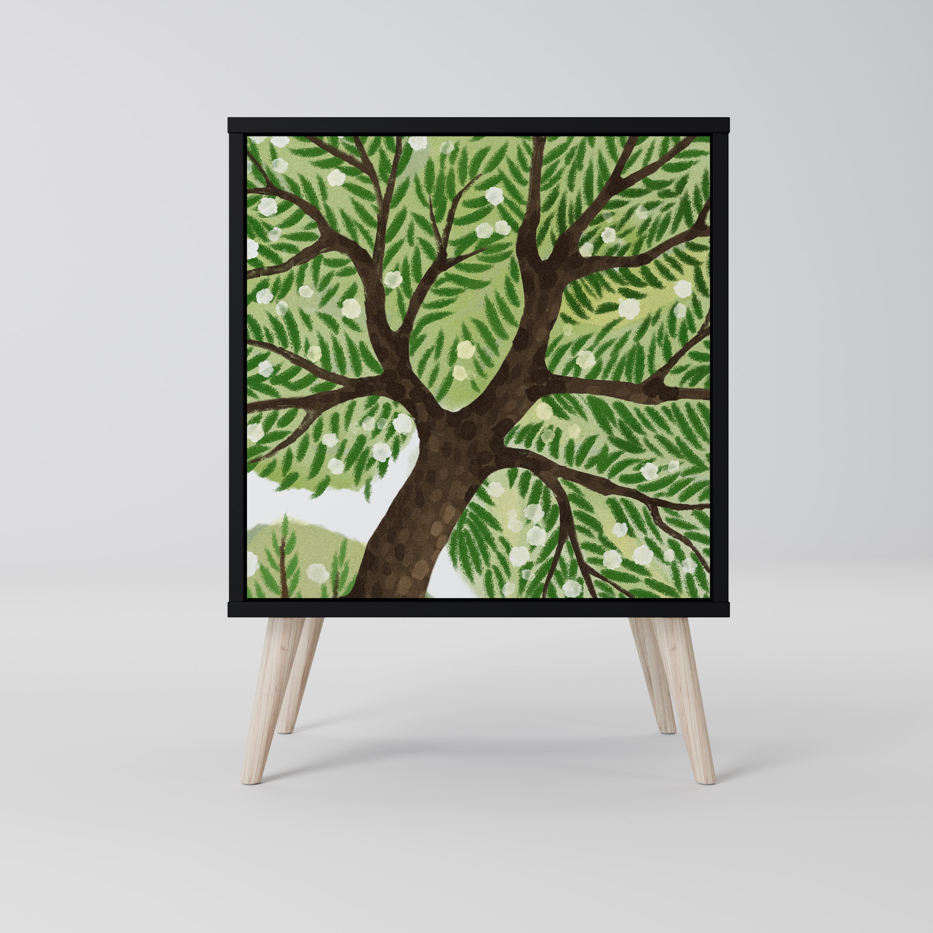 WILDERNESS DASH Aparador de 1 Porta em Acabamento Preto