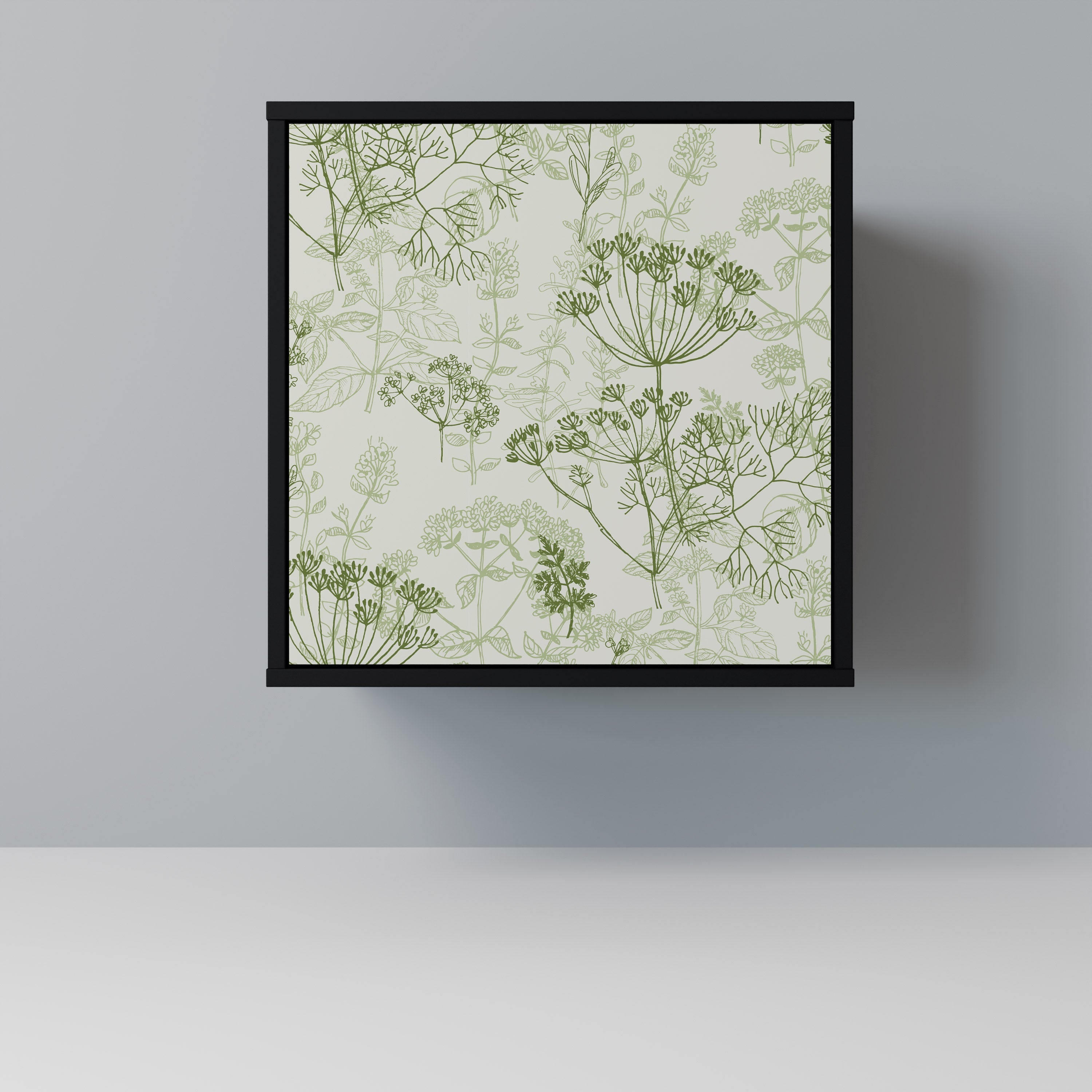 FENNEL BALDACHIN Aparador de 1 Porta em Acabamento Preto