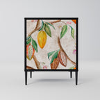 COCOA FRUITS Aparador de 1 Porta em Acabamento Preto