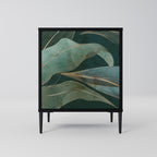 ROYAL GREEN Aparador de 1 Porta em Acabamento Preto