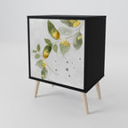ELEGANT BOTANICS 1-Door Sideboard in Black Finish