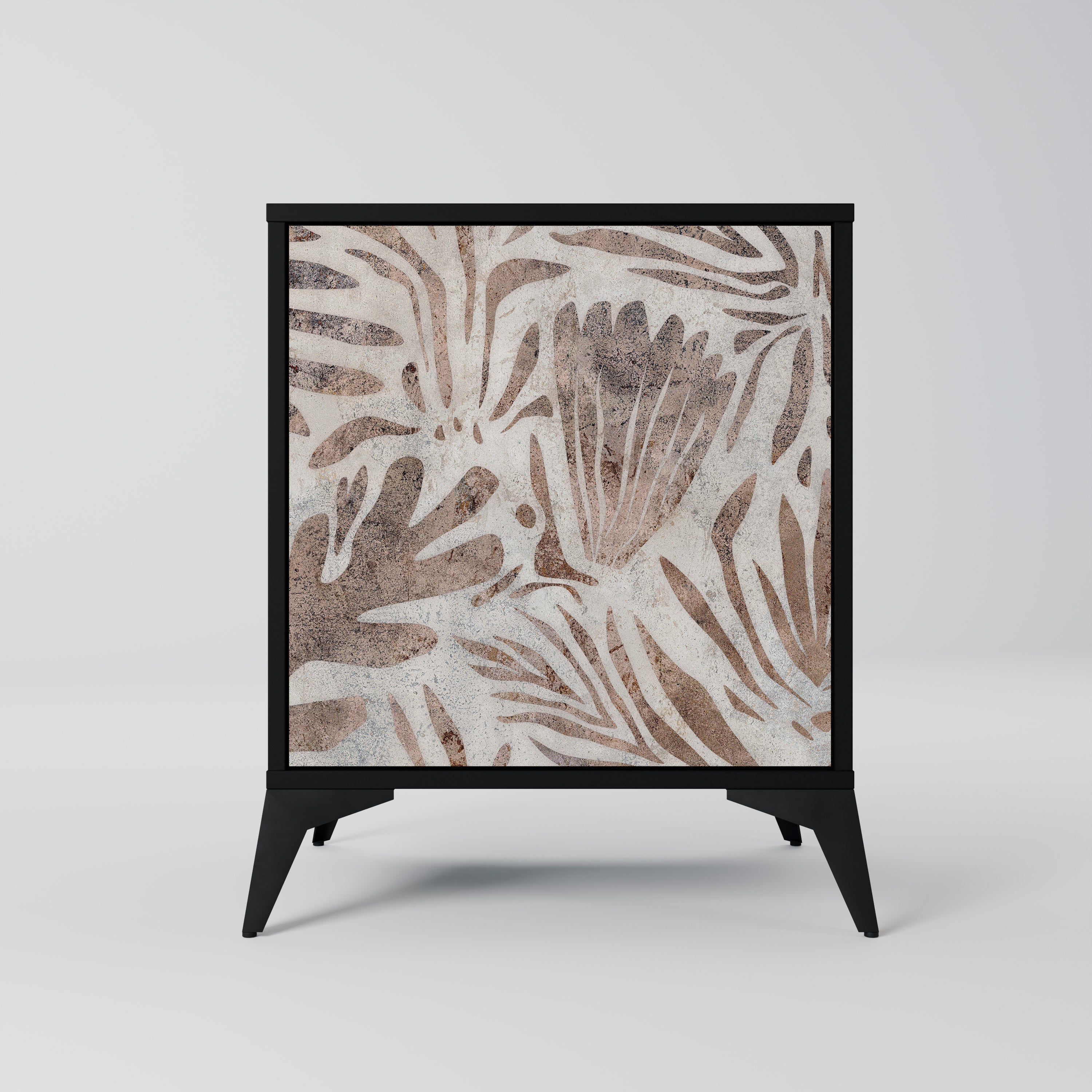 PASSING TIME Aparador de 1 Porta em Acabamento Preto