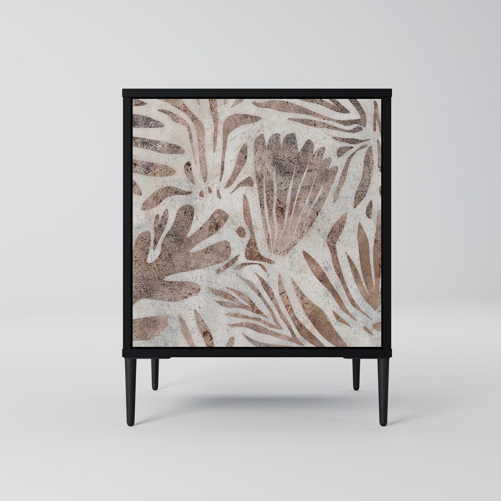 PASSING TIME Aparador de 1 Porta em Acabamento Preto