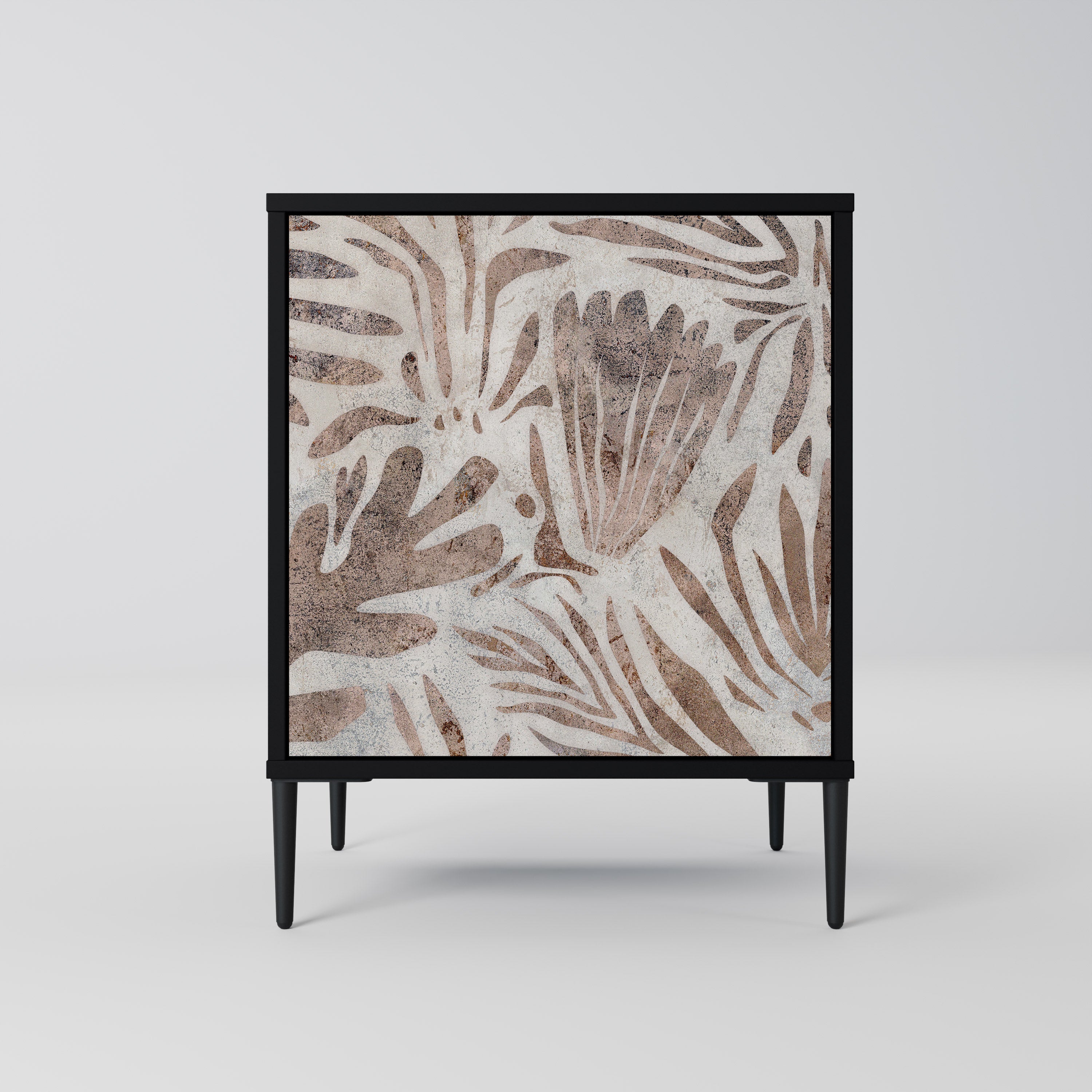 PASSING TIME Aparador de 1 Porta em Acabamento Preto