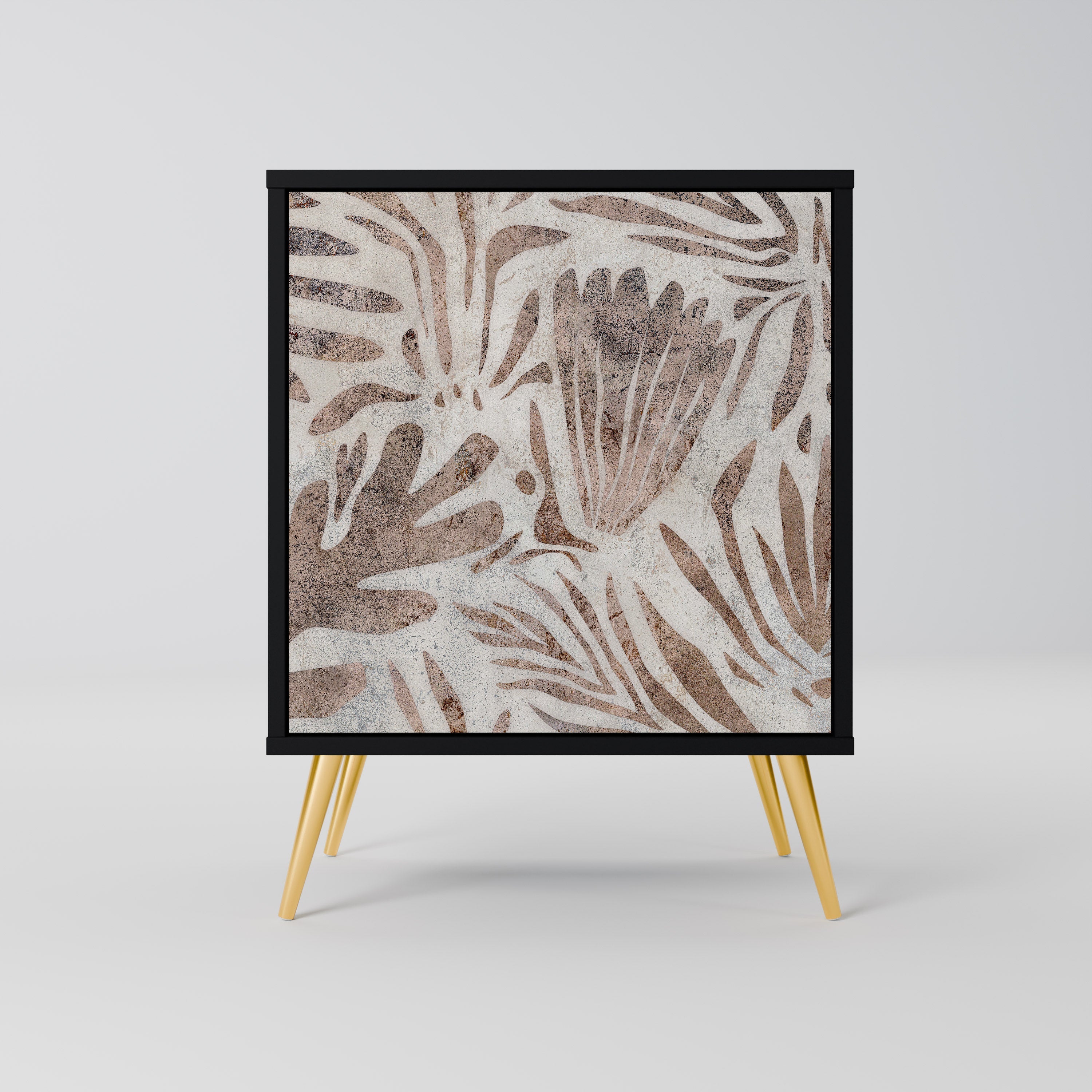 PASSING TIME Aparador de 1 Porta em Acabamento Preto