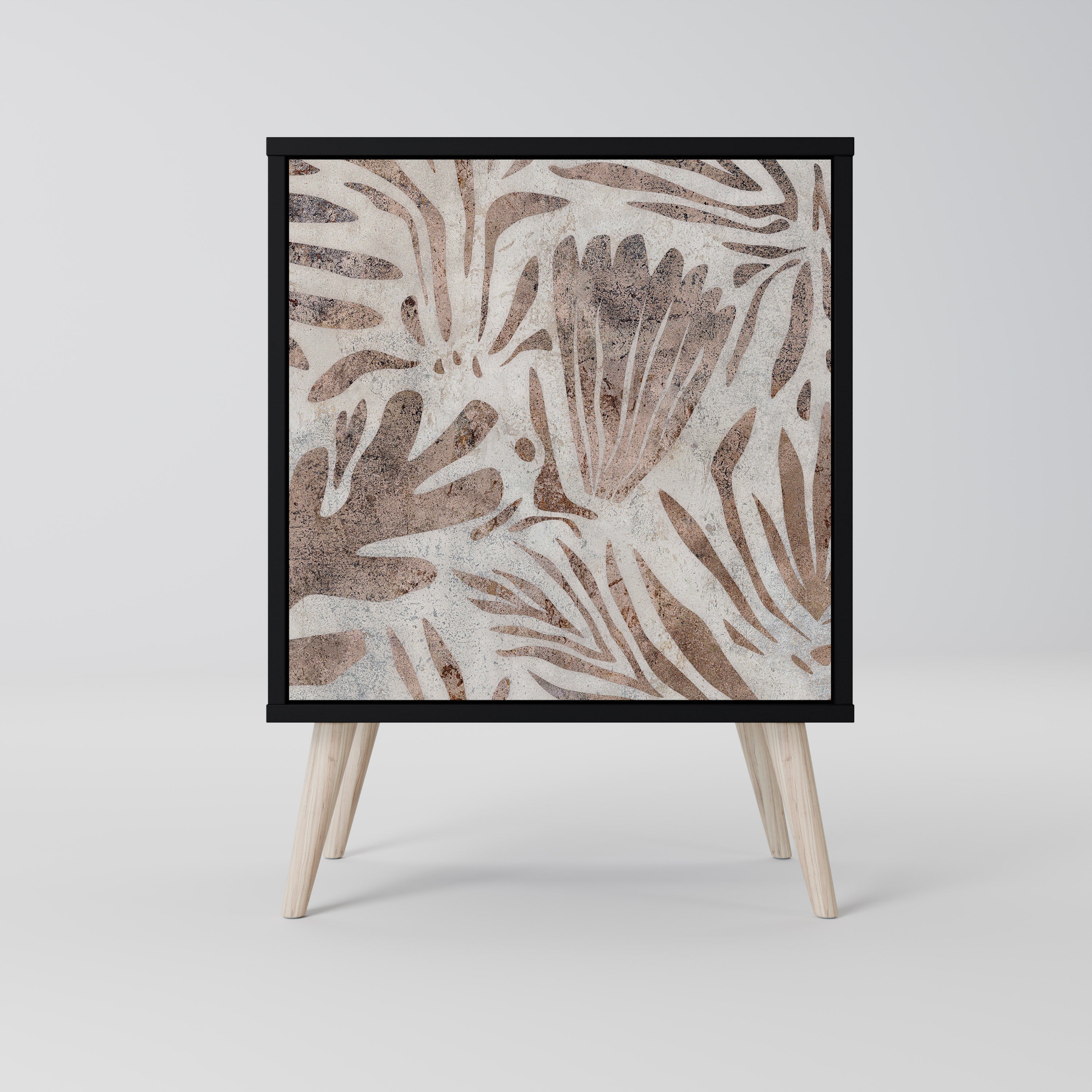 PASSING TIME Aparador de 1 Porta em Acabamento Preto