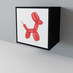 CHILDHOOD MEMORY Aparador de 1 Porta em Acabamento Preto