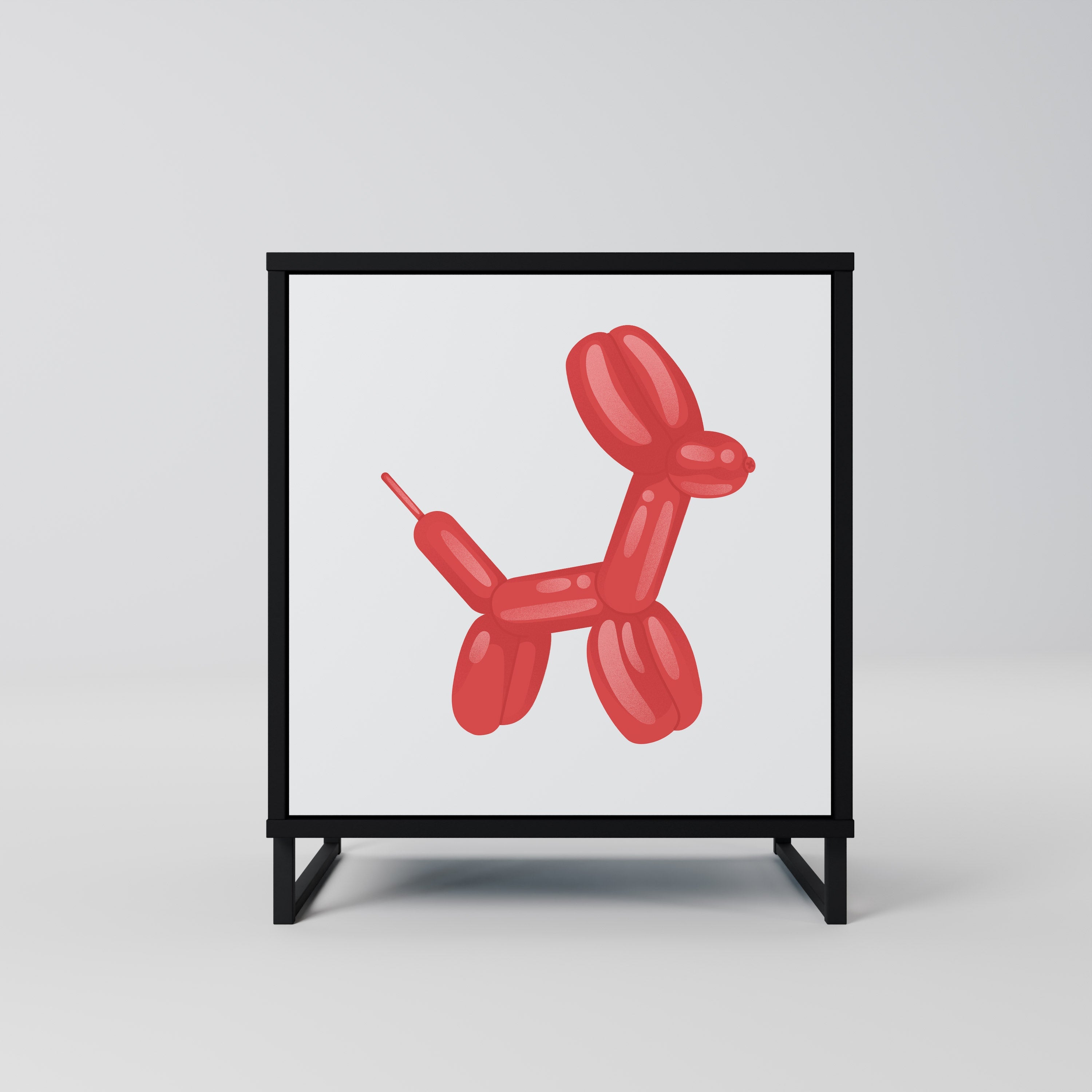 CHILDHOOD MEMORY Aparador de 1 Porta em Acabamento Preto