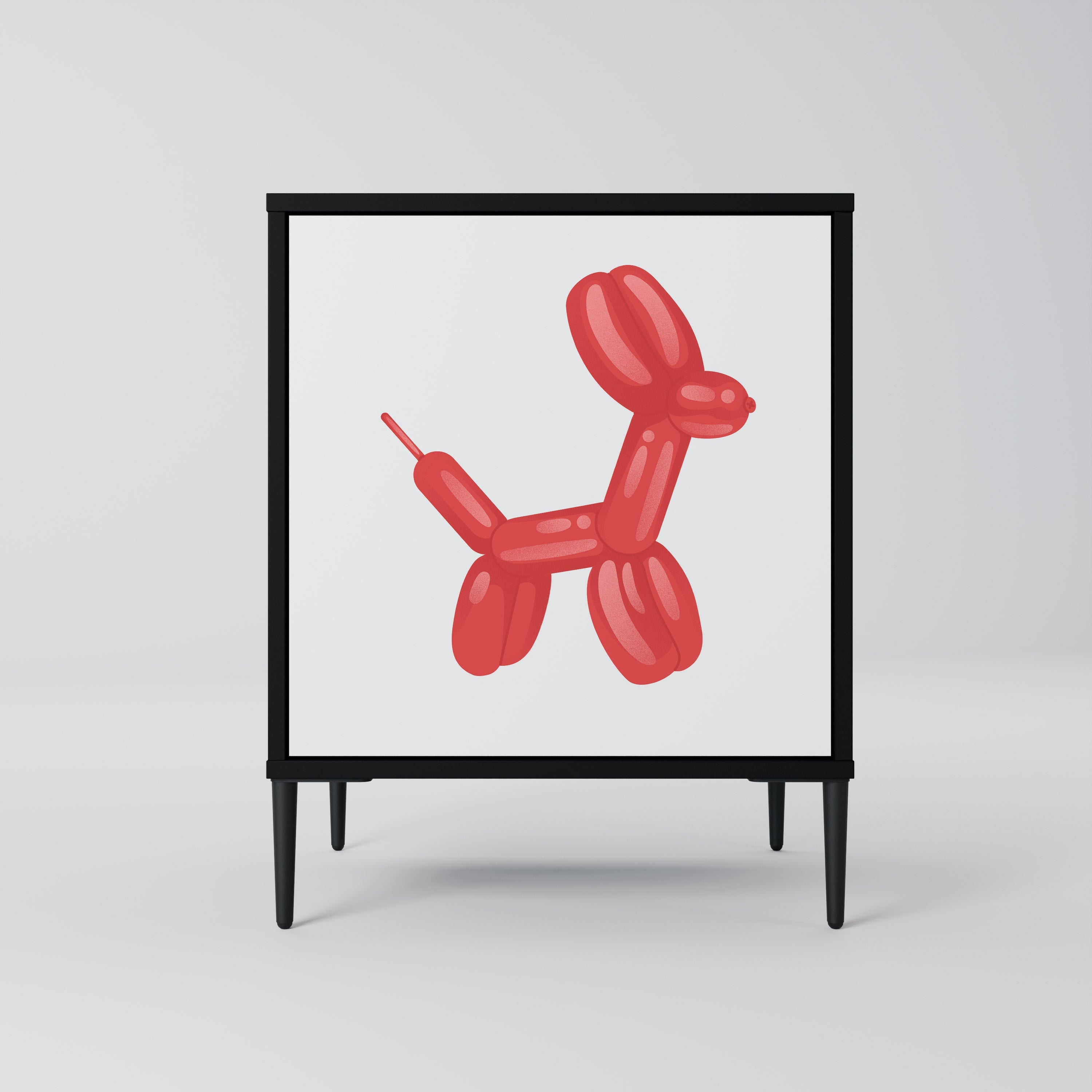 CHILDHOOD MEMORY Aparador de 1 Porta em Acabamento Preto