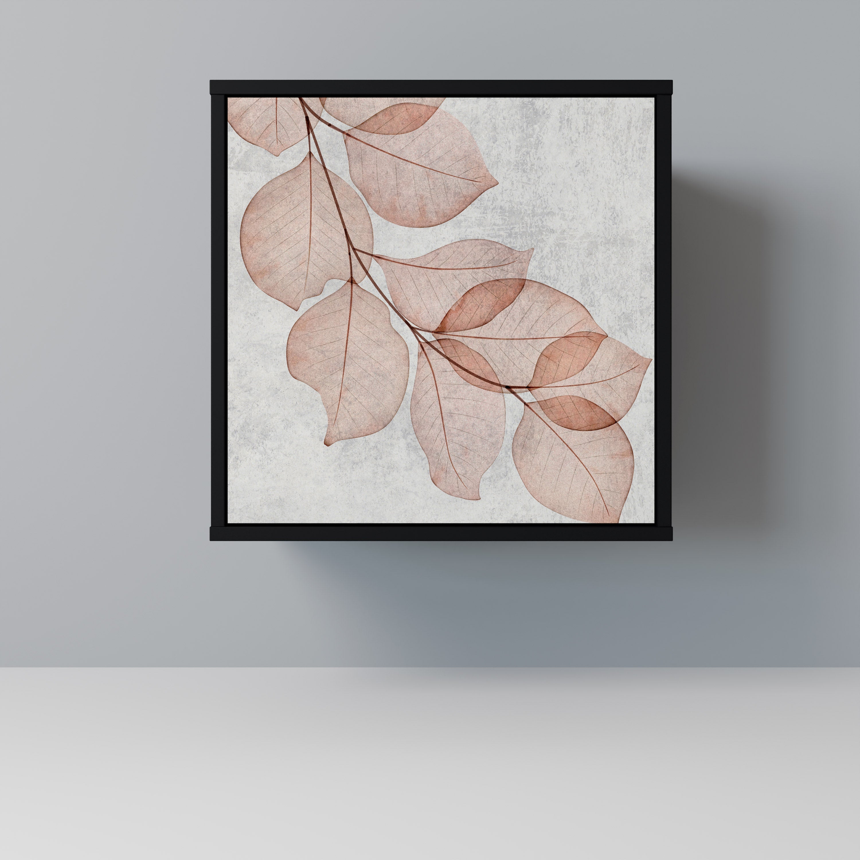 AUTUMN FRAGILITY Aparador de 1 Porta em Acabamento Preto