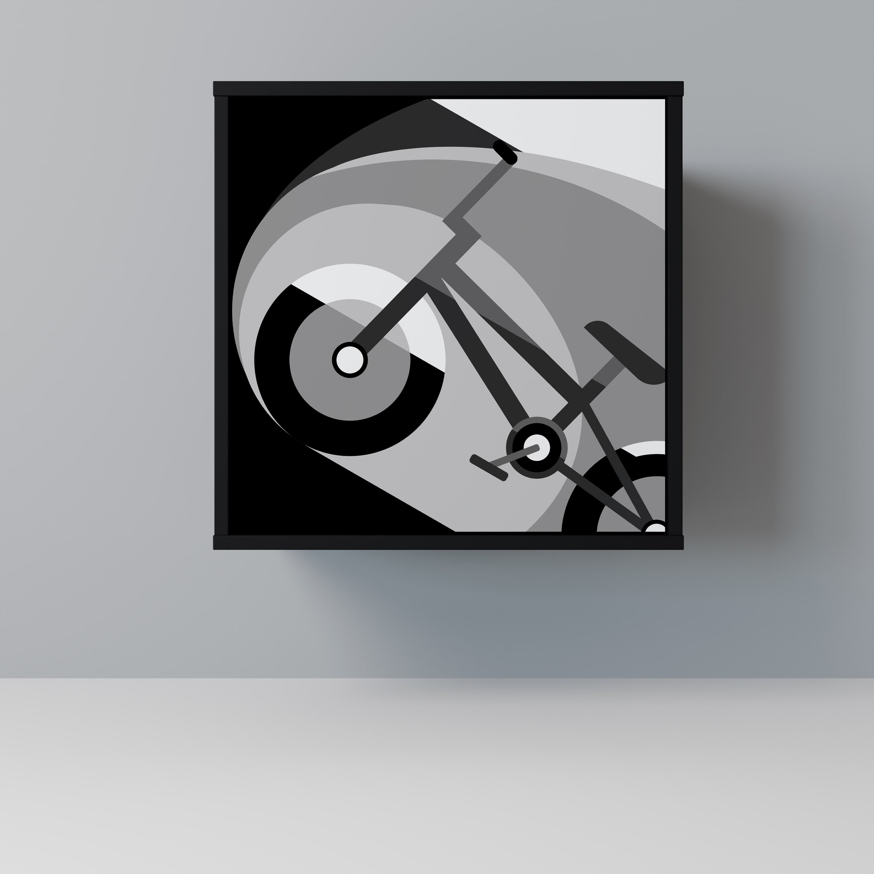 BIKE ENERGY Aparador de 1 Porta em Acabamento Preto