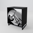 BIKE ENERGY Aparador de 1 Porta em Acabamento Preto