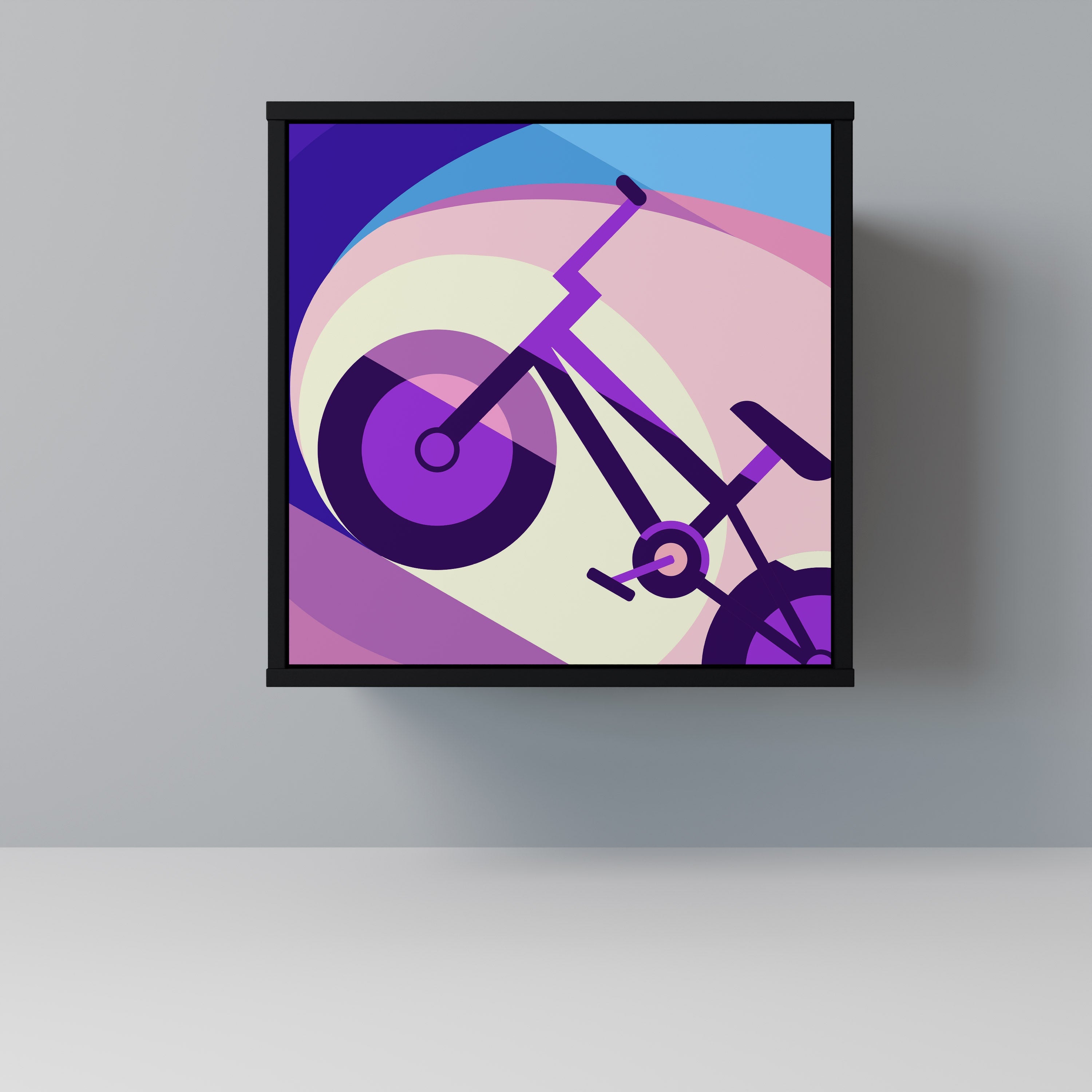 BIKE DREAMS Aparador de 1 Porta em Acabamento Preto