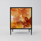 TRACES OF AUTUMN Aparador de 1 Porta em Acabamento Preto