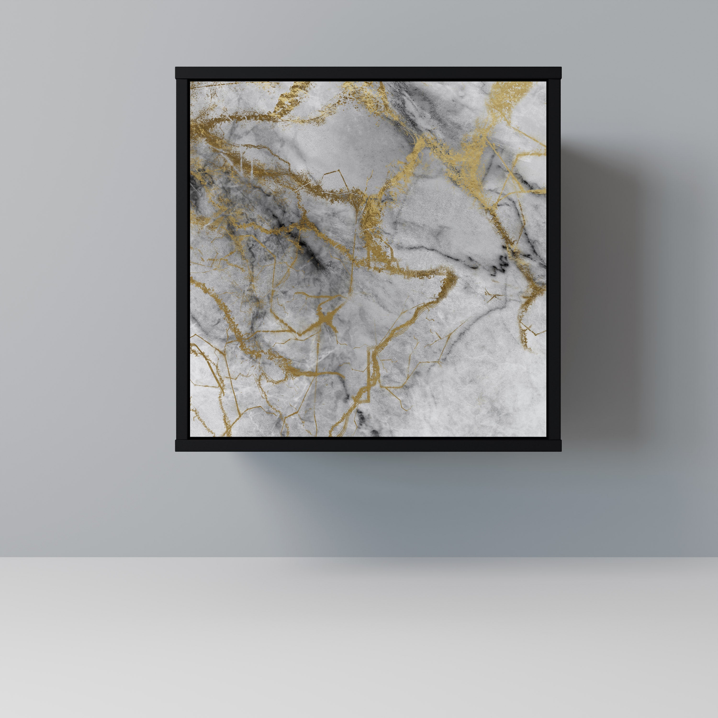 TIMELESS GLIDE Aparador de 1 Porta em Acabamento Preto