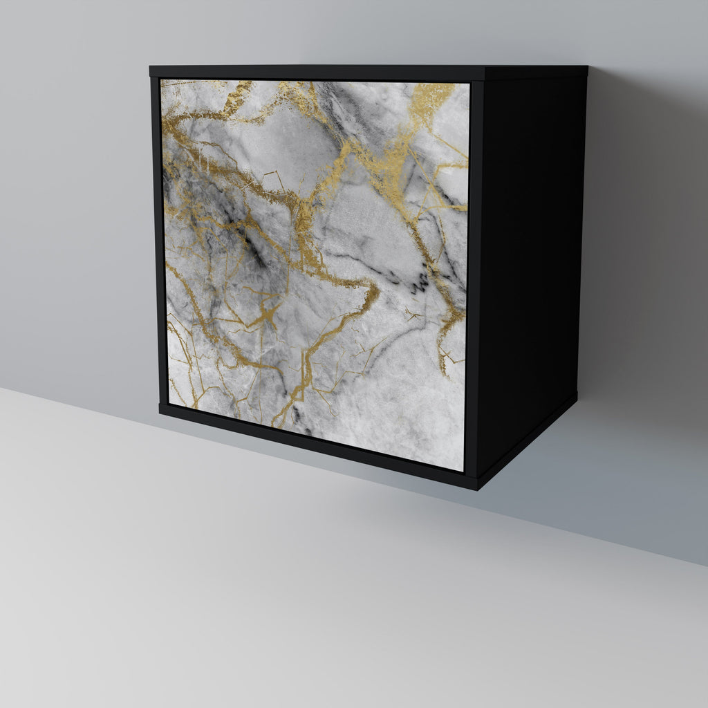 TIMELESS GLIDE Aparador de 1 Porta em Acabamento Preto