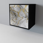 TIMELESS GLIDE Aparador de 1 Porta em Acabamento Preto