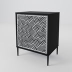 TEMPORARY SEQUENCE Aparador de 1 Porta em Acabamento Preto