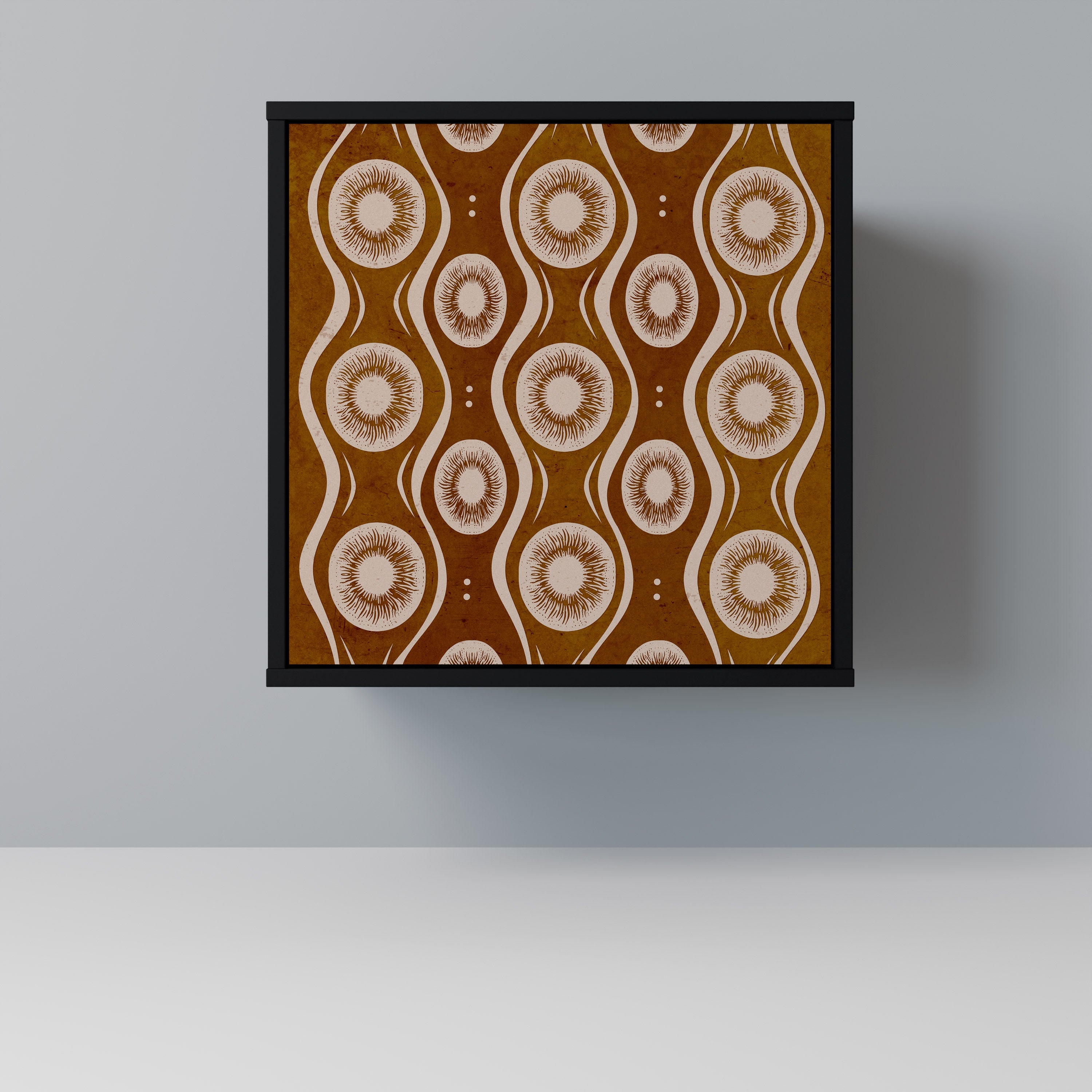 BROWN EYES Aparador de 1 Porta em Acabamento Preto