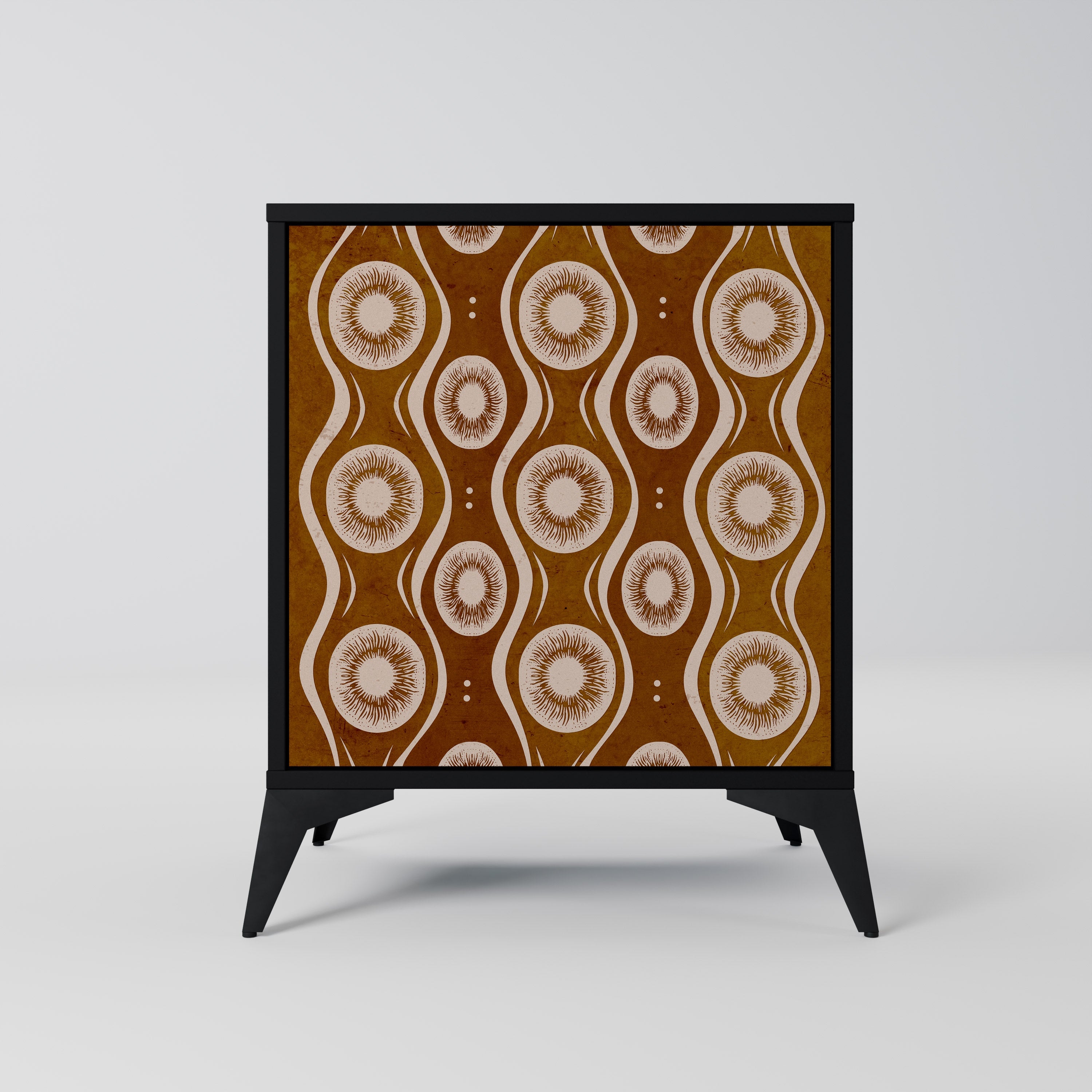 BROWN EYES Aparador de 1 Porta em Acabamento Preto