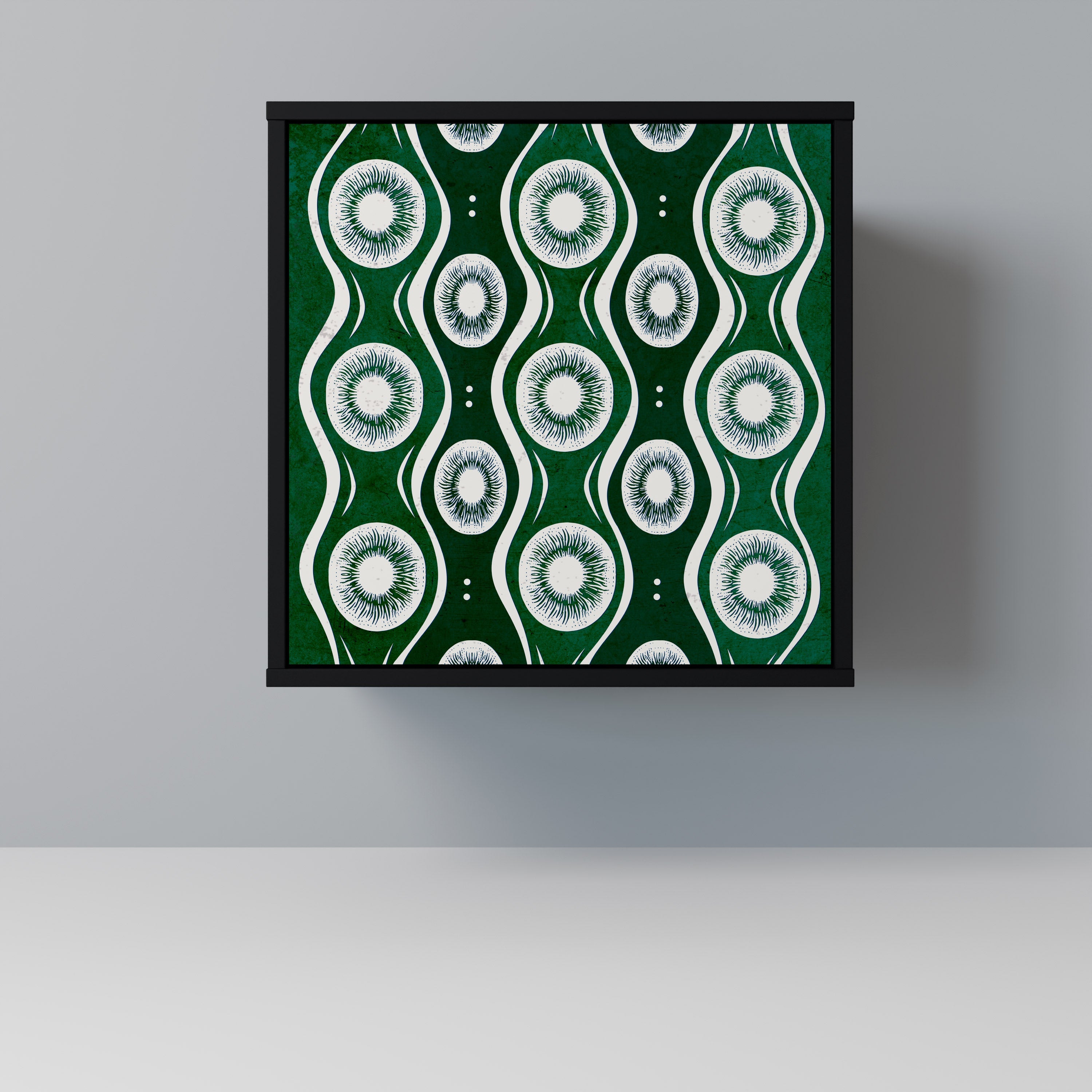 GREEN EYES Aparador de 1 Porta em Acabamento Preto