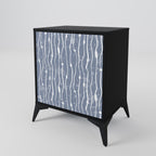 GRAPHITE RAIN 1-Door Sideboard in Black Finish