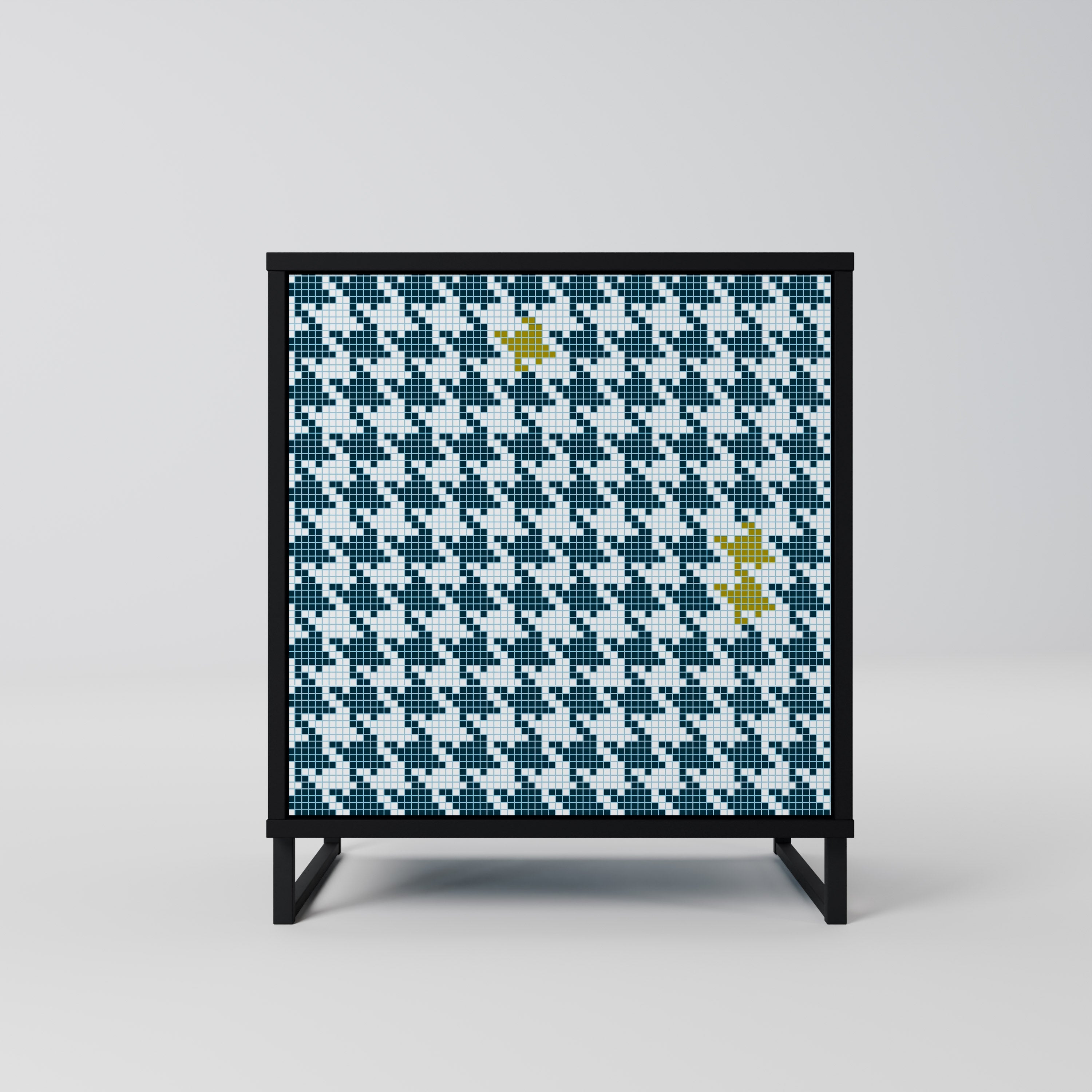 OUT OF CONTEXT Aparador de 1 Porta em Acabamento Preto