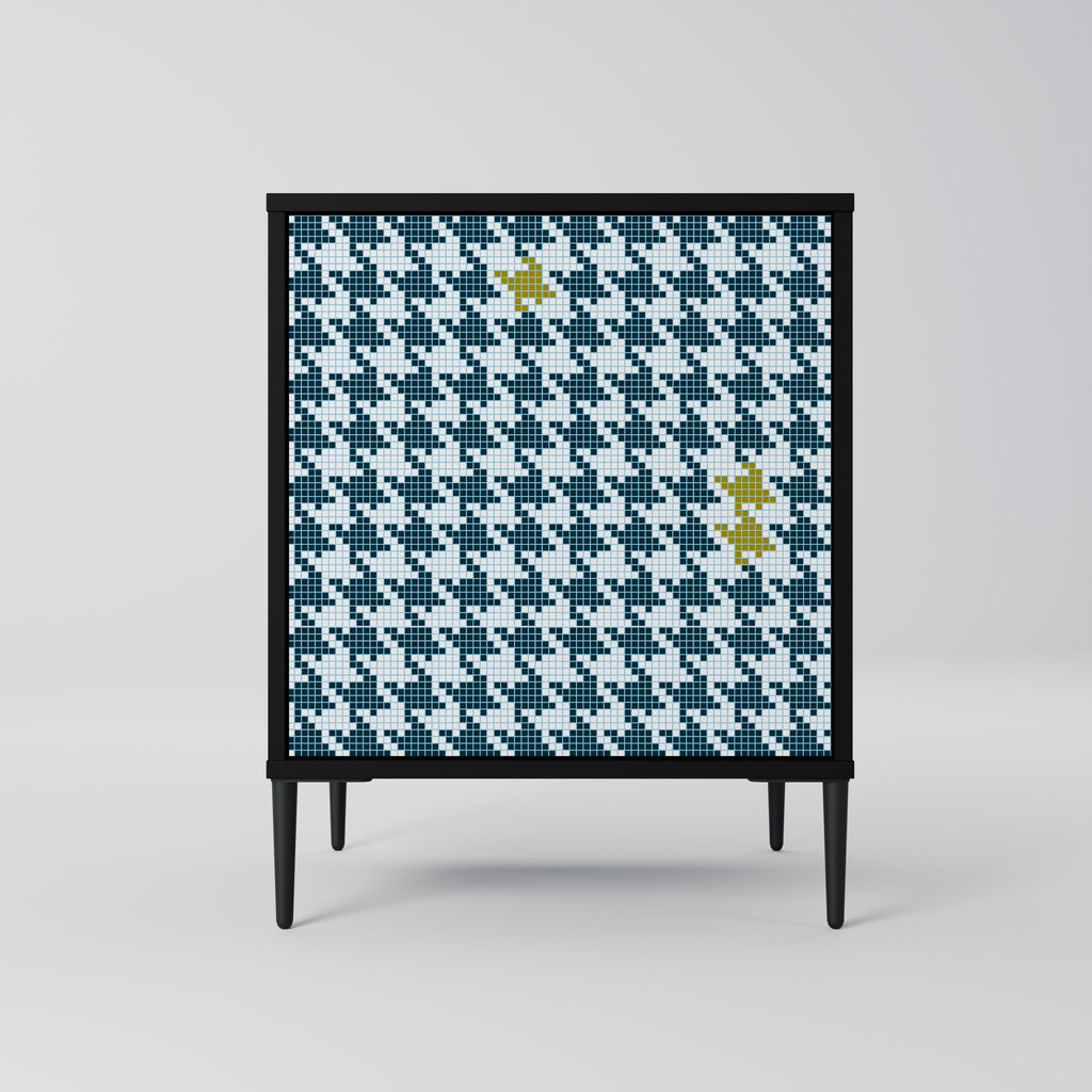 OUT OF CONTEXT Aparador de 1 Porta em Acabamento Preto