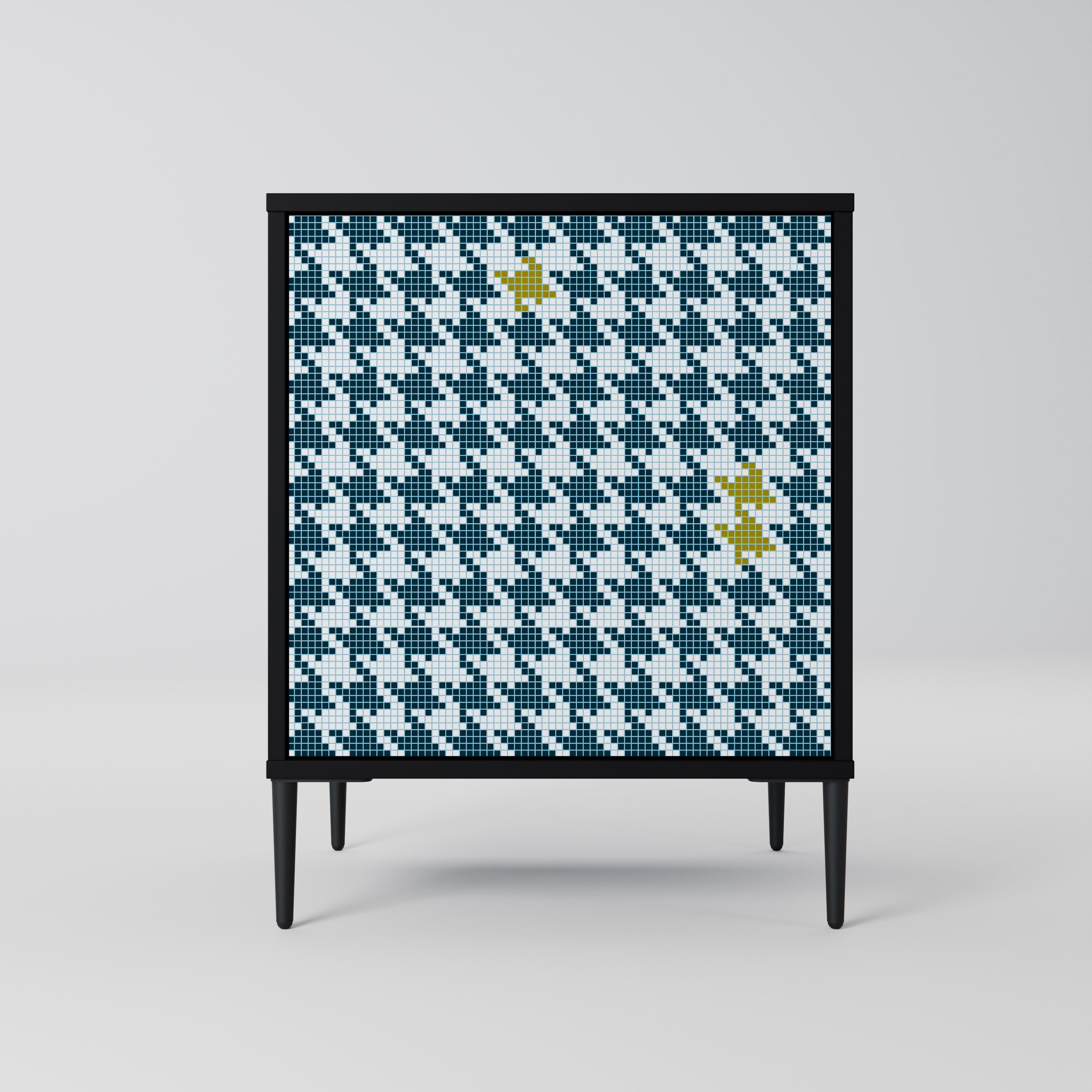 OUT OF CONTEXT Aparador de 1 Porta em Acabamento Preto