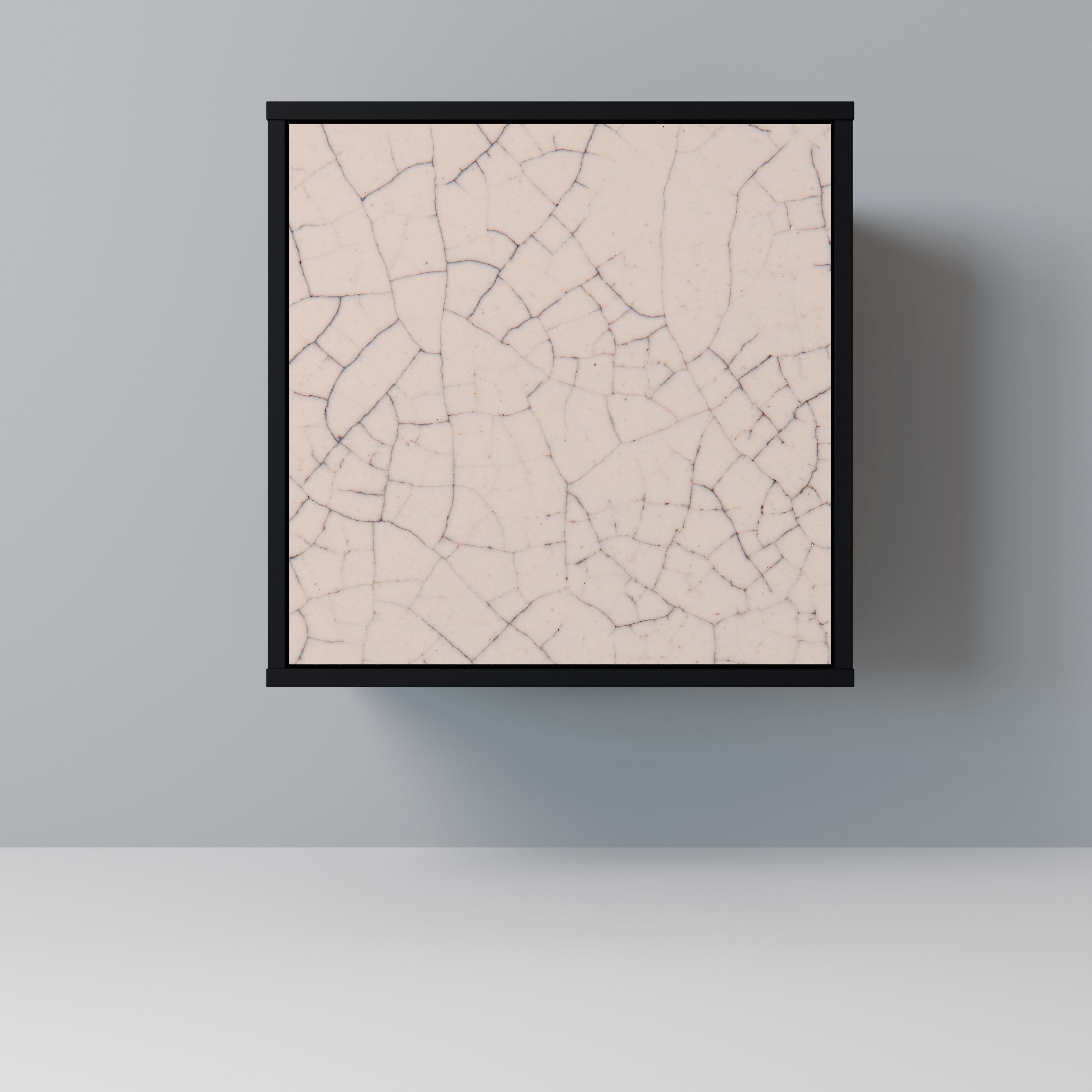 CERAMIC TEXTURE Aparador de 1 Porta em Acabamento Preto