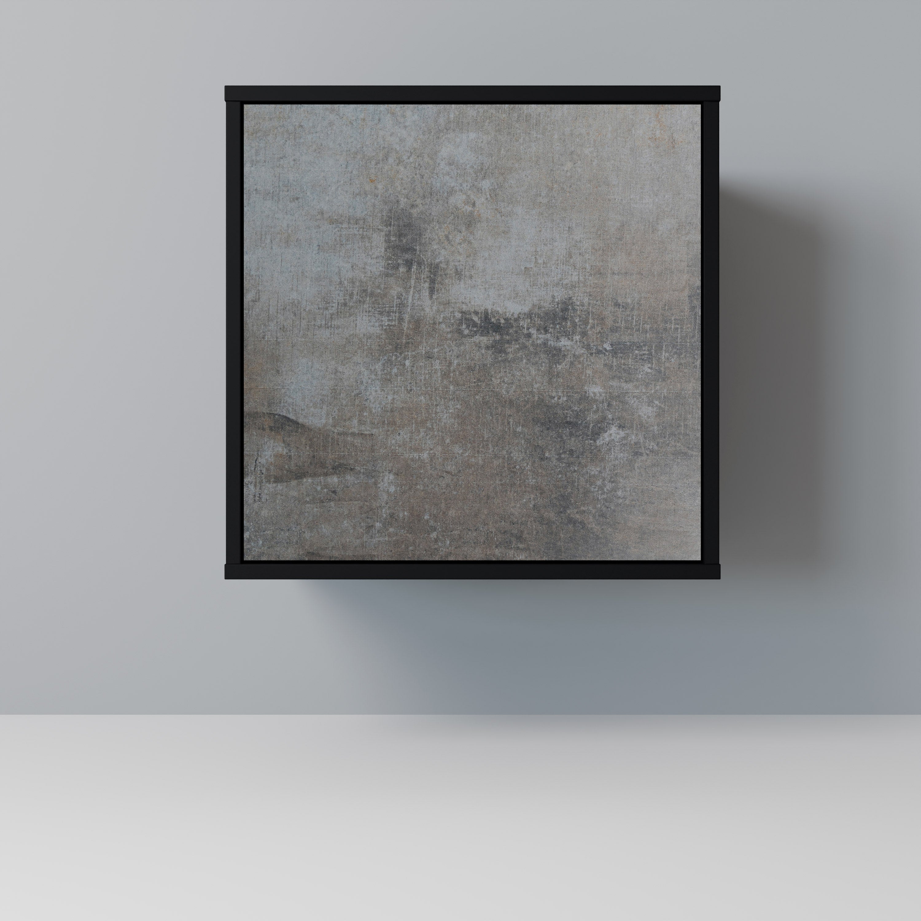 CONCRETE WALL Aparador de 1 Porta em Acabamento Preto