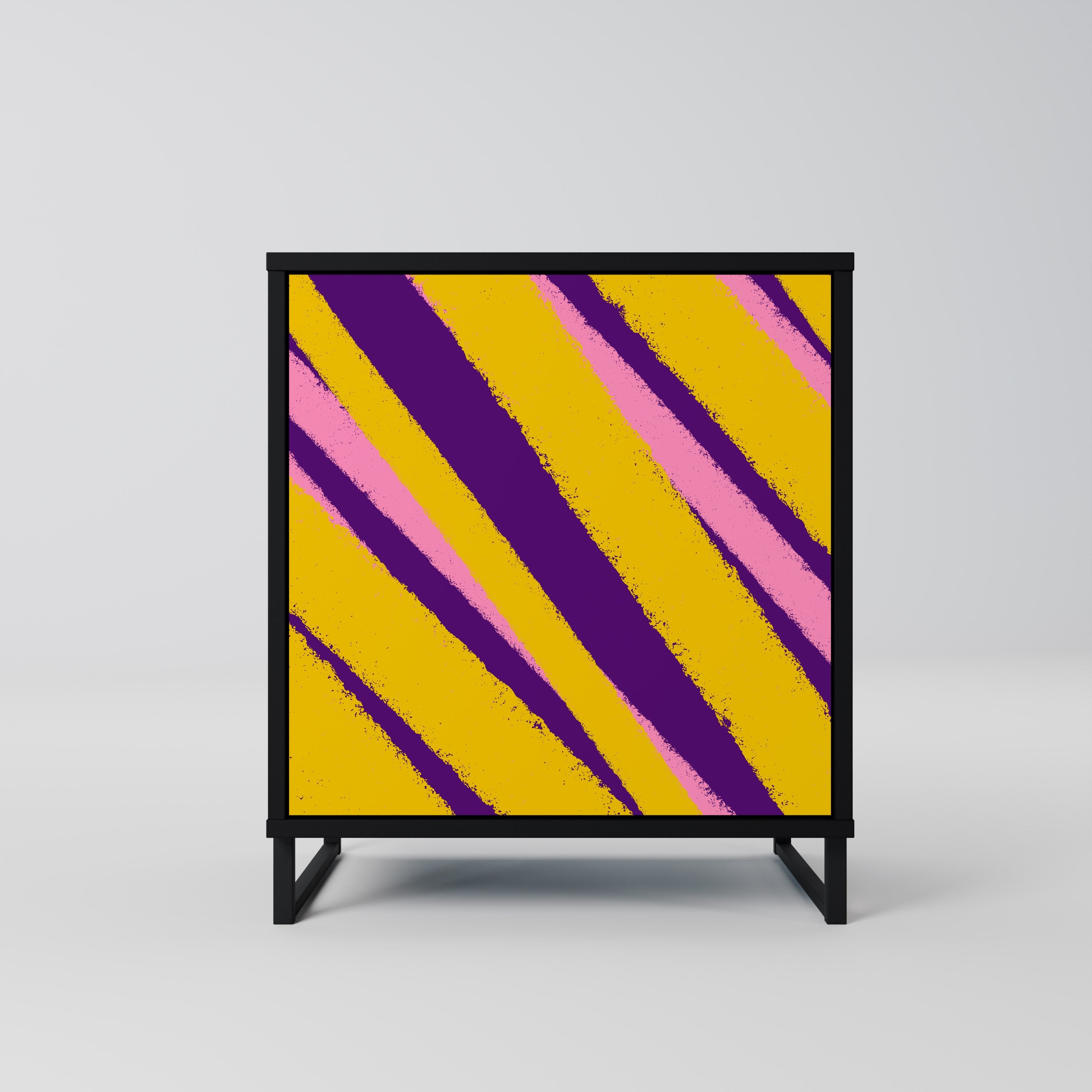 DREAMS COME TRUE Aparador de 1 Porta em Acabamento Preto