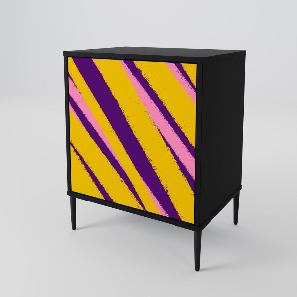 DREAMS COME TRUE Aparador de 1 Porta em Acabamento Preto