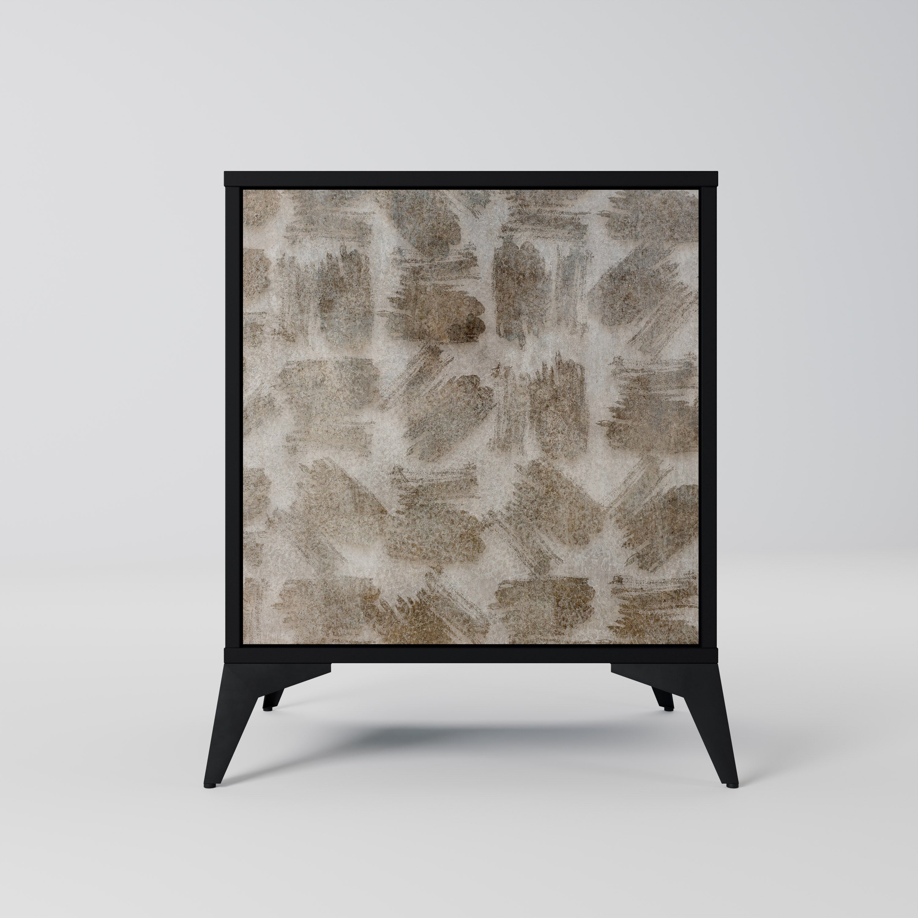 SLIGHTLY BLURRED Aparador de 1 Porta em Acabamento Preto