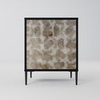 SLIGHTLY BLURRED 1-Door Sideboard in Black Finish