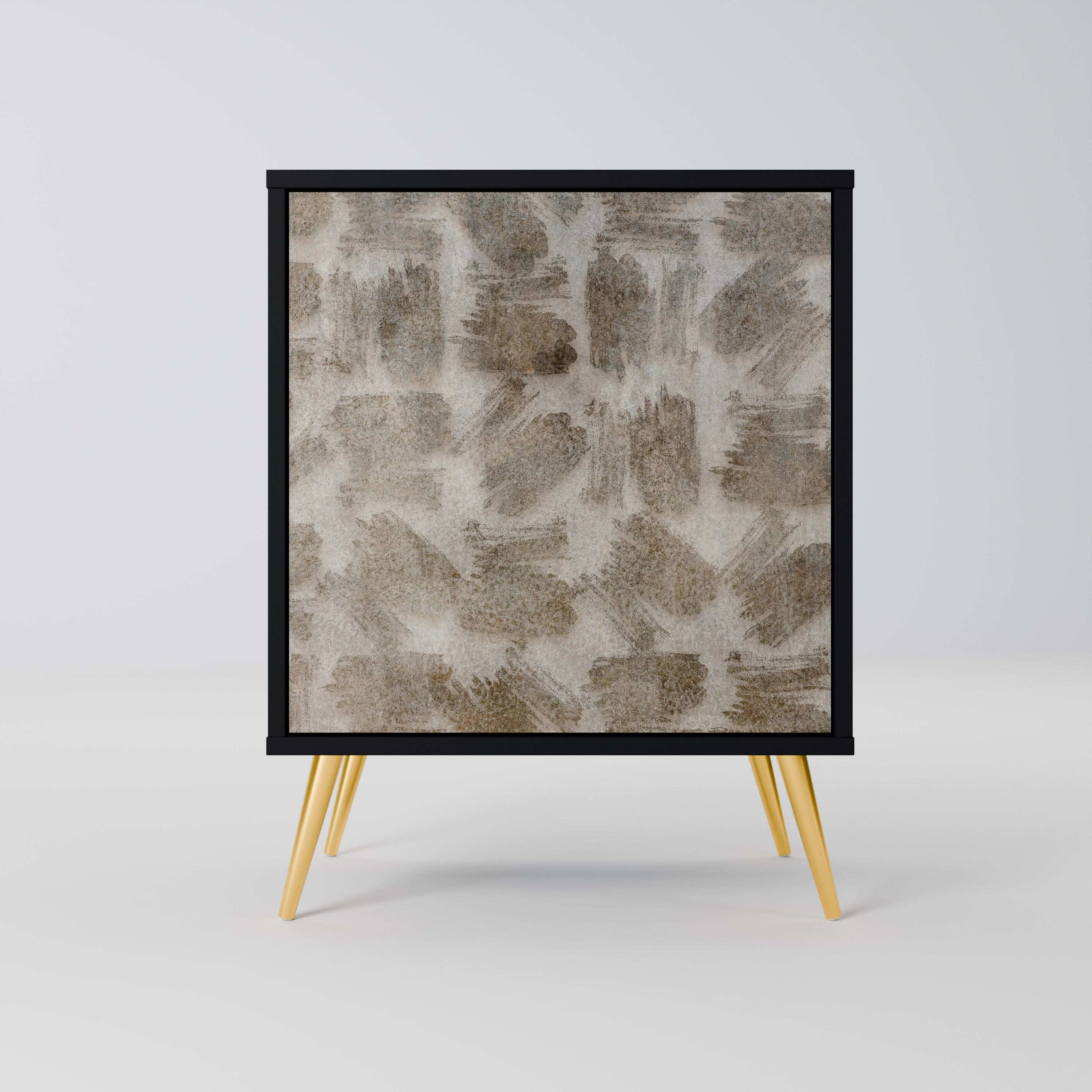 SLIGHTLY BLURRED Aparador de 1 Porta em Acabamento Preto