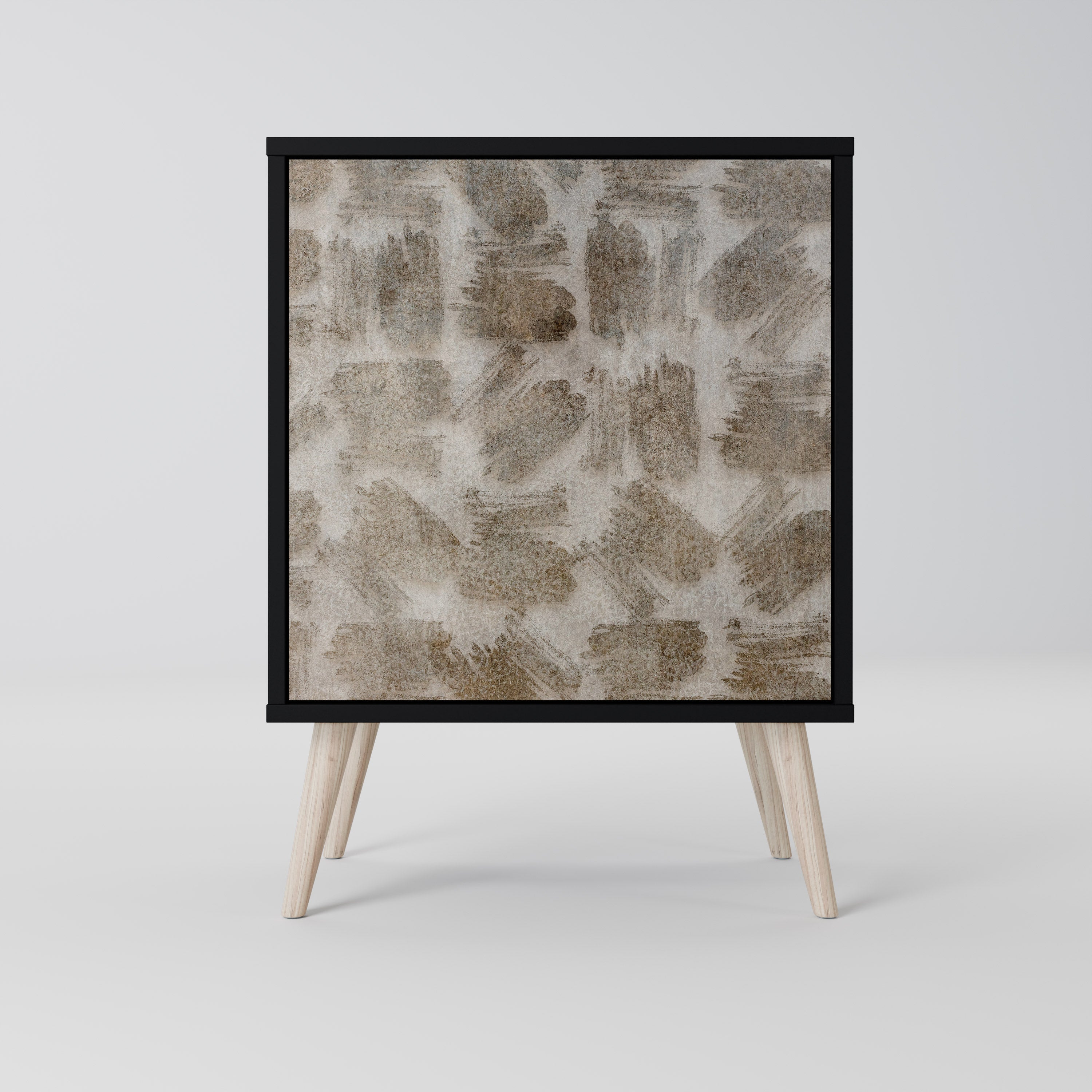 SLIGHTLY BLURRED Aparador de 1 Porta em Acabamento Preto