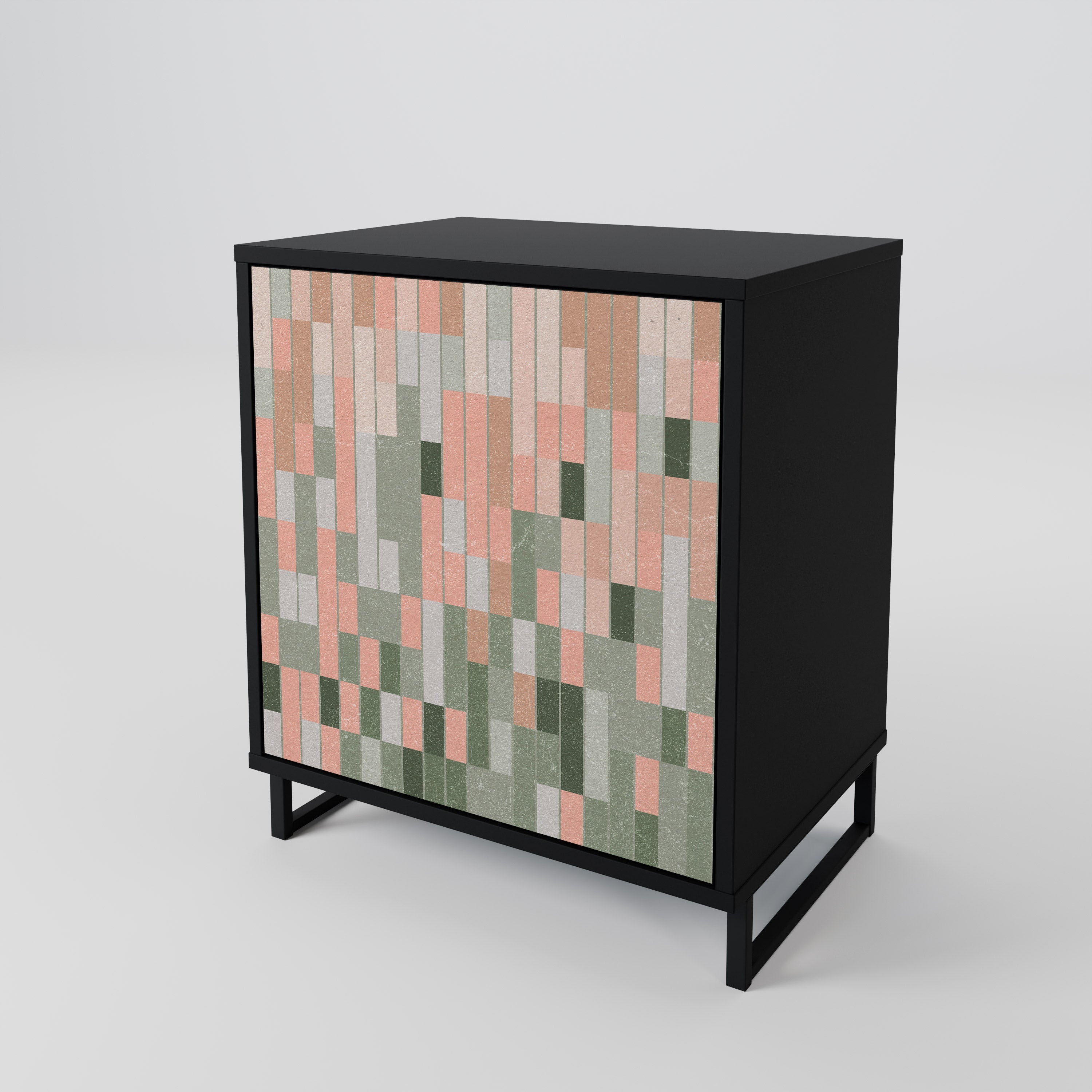 BUILDING THE FUTURE Aparador de 1 Porta em Acabamento Preto