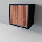 HYPNOTIC GATE Aparador de 1 Porta em Acabamento Preto