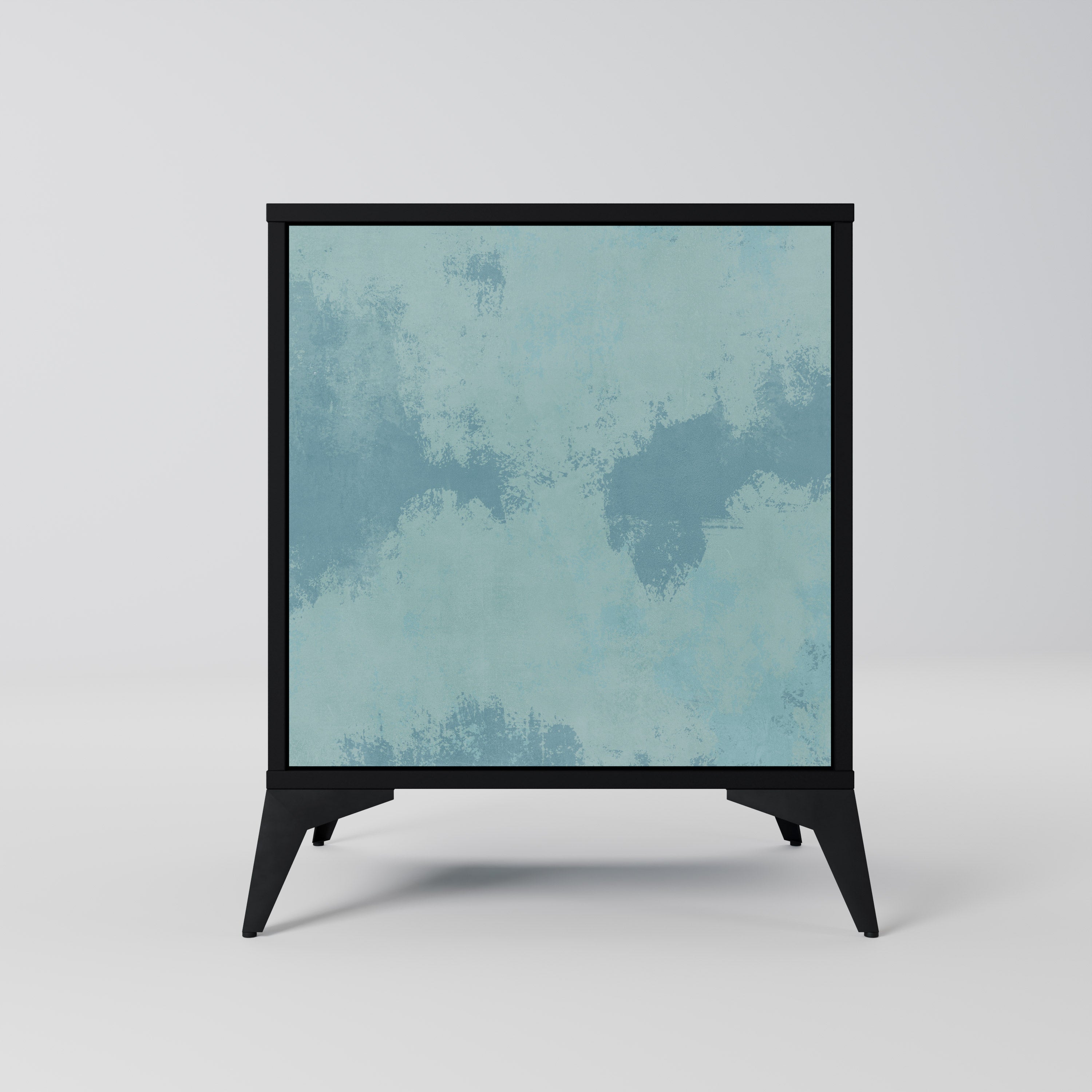 SKY WASH Aparador de 1 Porta em Acabamento Preto