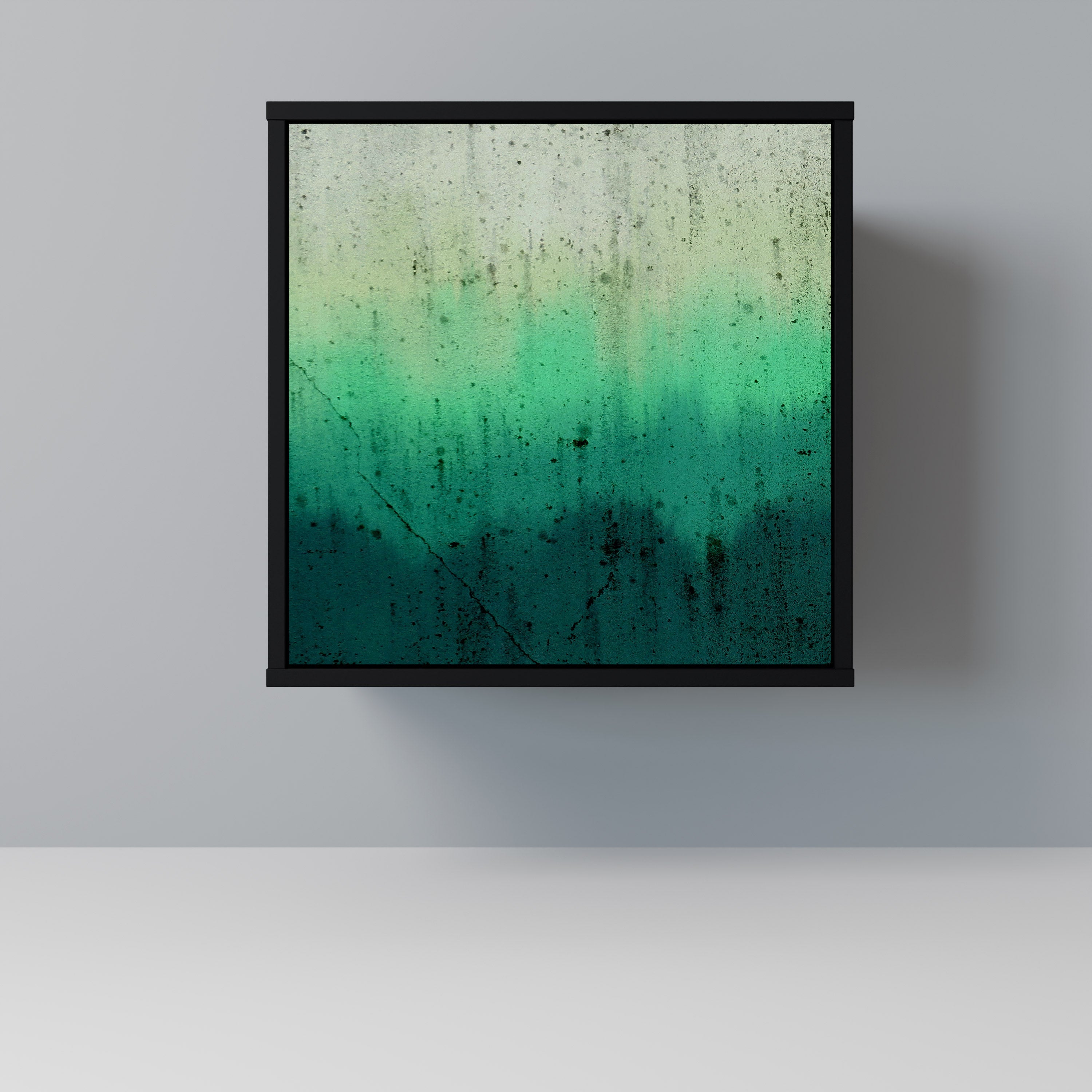 NORTHERN LIGHTS Aparador de 1 Porta em Acabamento Preto