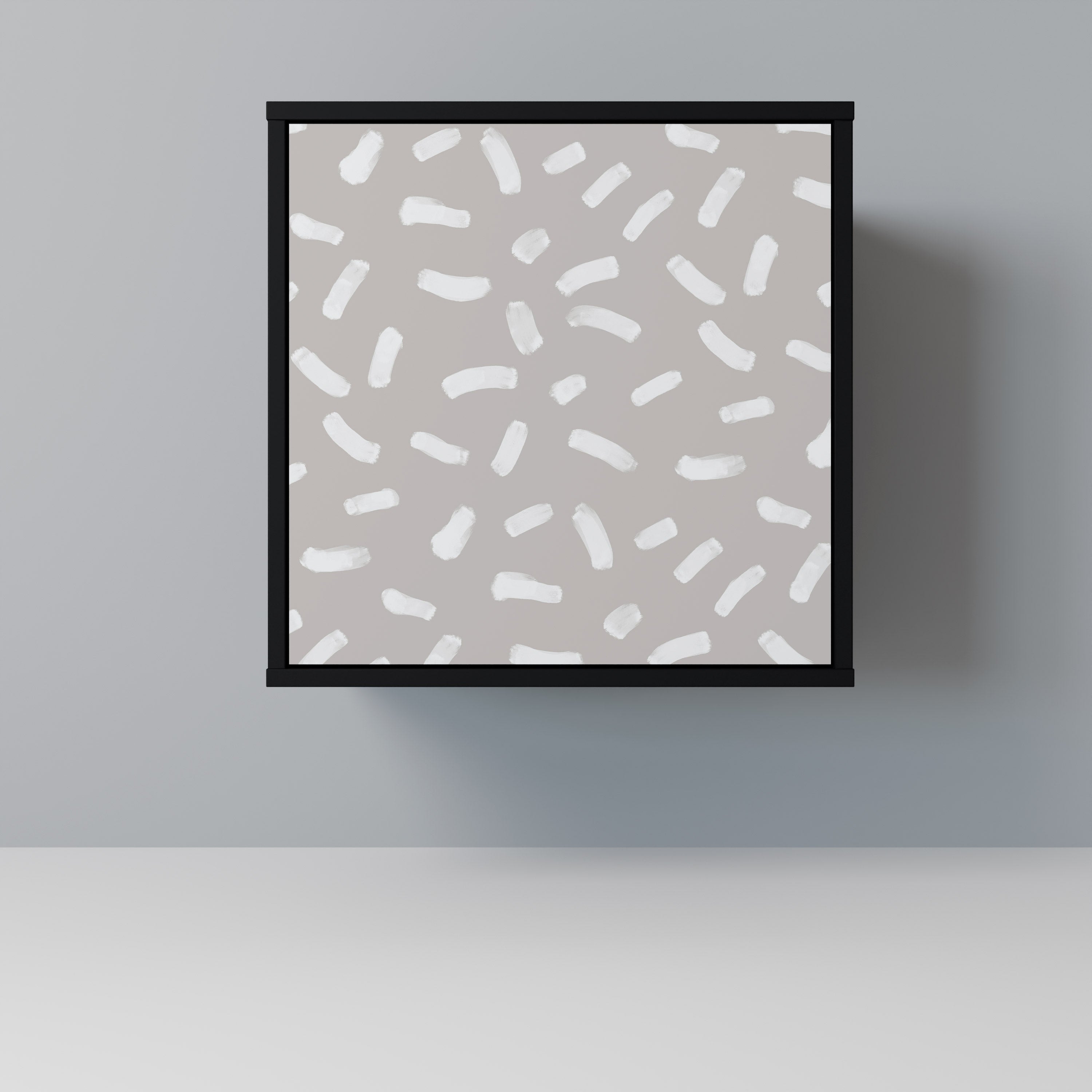 PASSING SECONDS Aparador de 1 Porta em Acabamento Preto