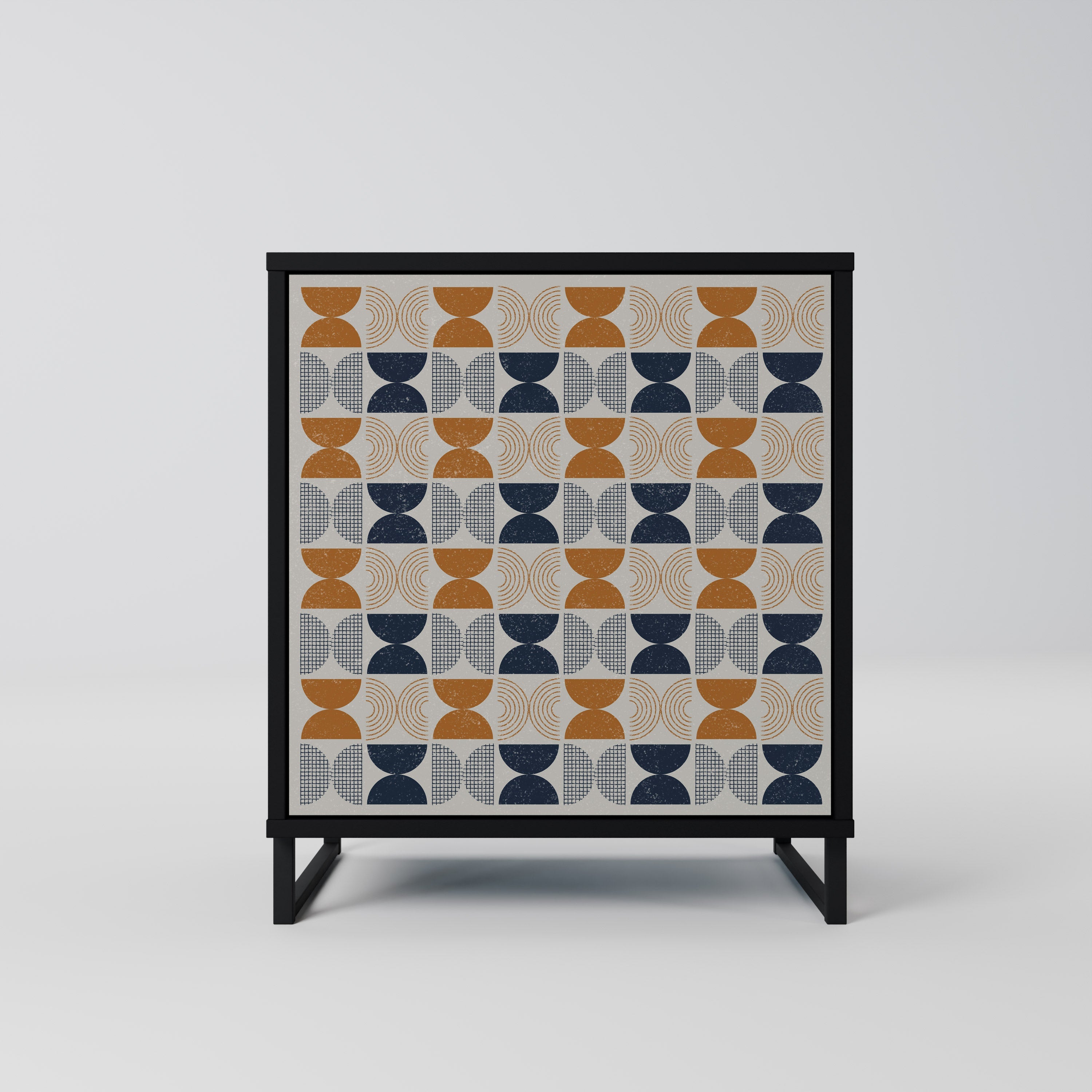 REFLECTION RANGE Aparador de 1 Porta em Acabamento Preto