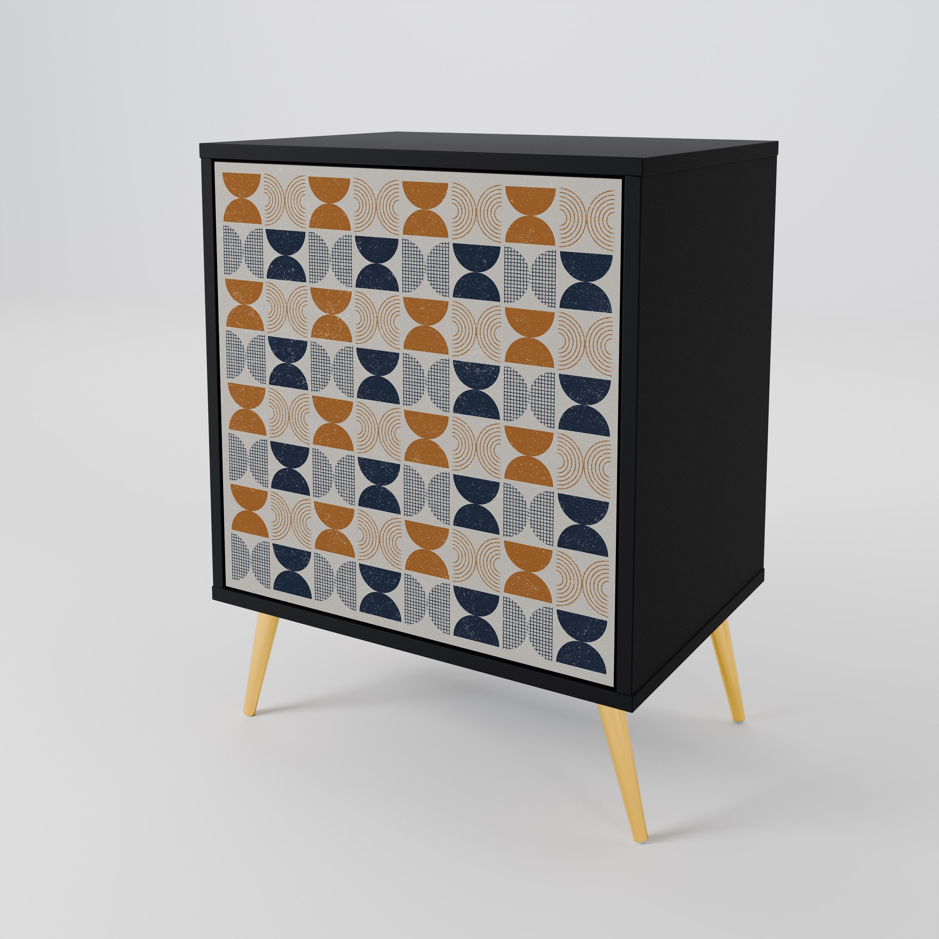 REFLECTION RANGE Aparador de 1 Porta em Acabamento Preto