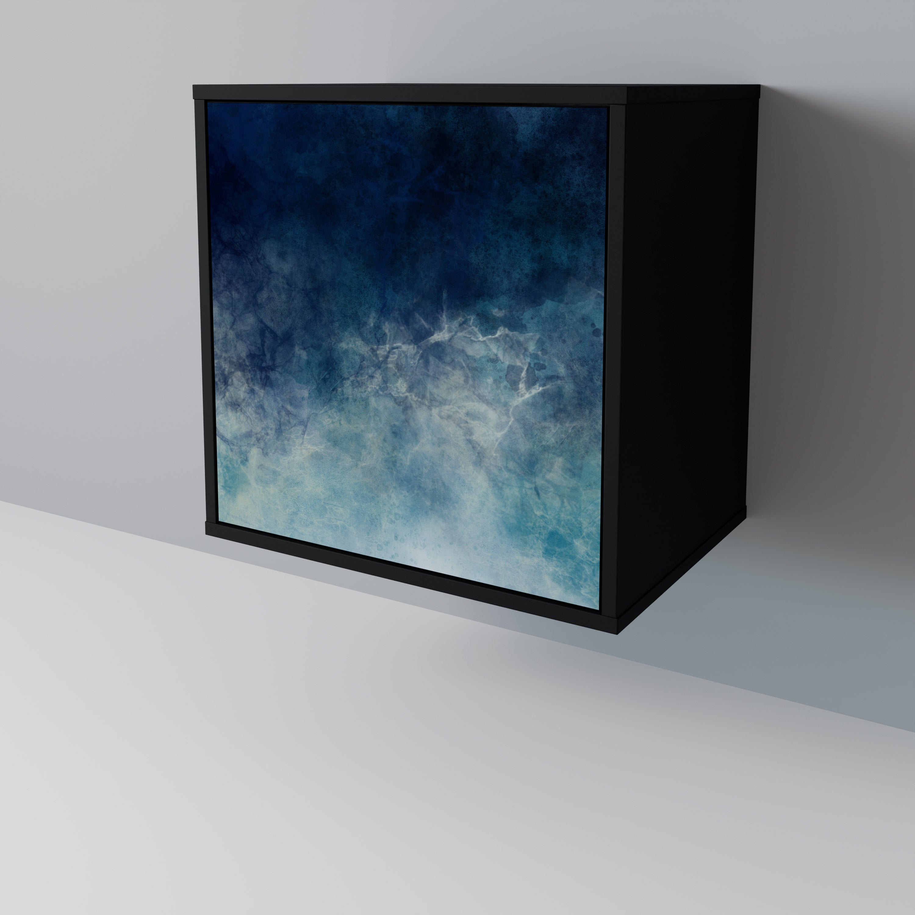 CELESTIAL FALL Aparador de 1 Porta em Acabamento Preto