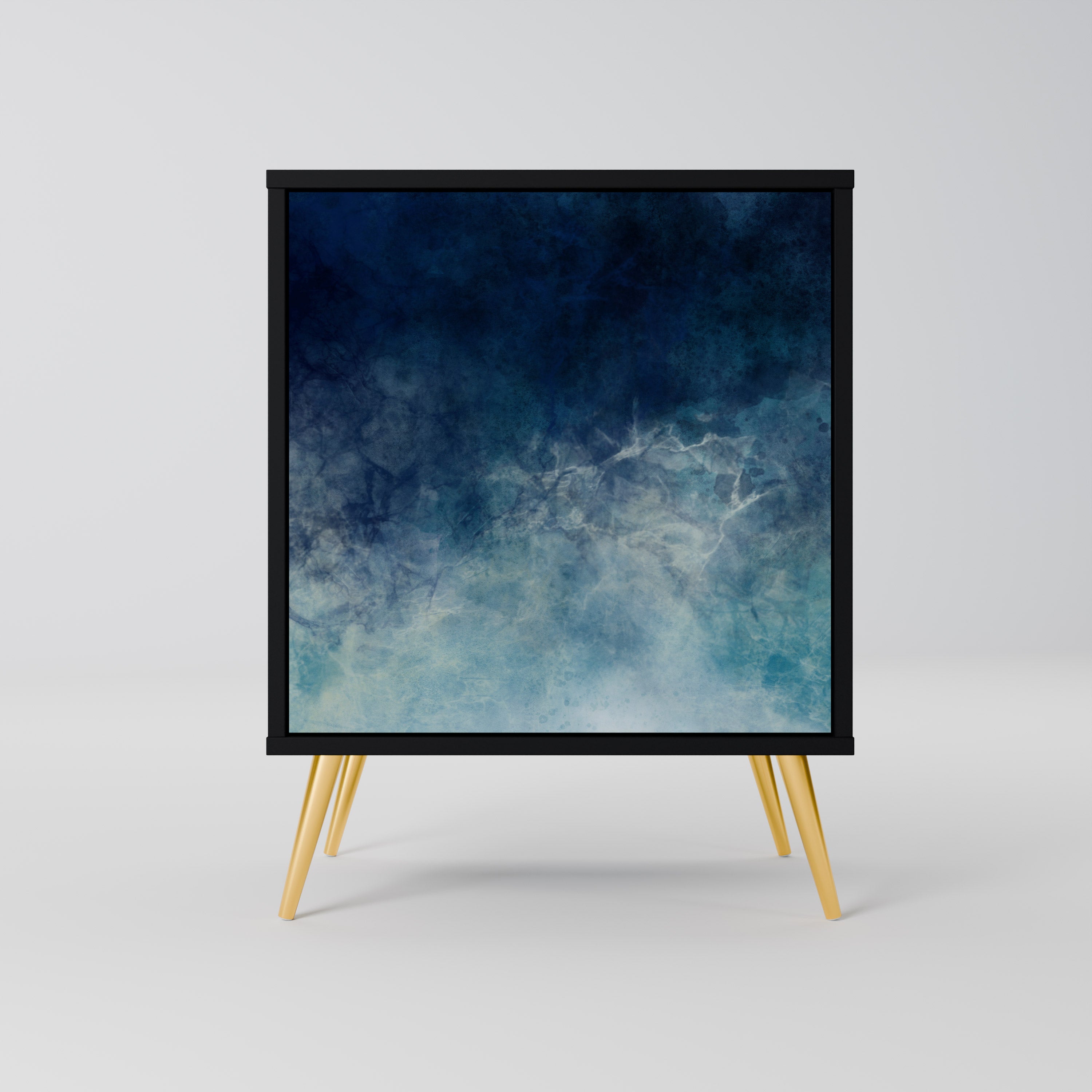 CELESTIAL FALL Aparador de 1 Porta em Acabamento Preto