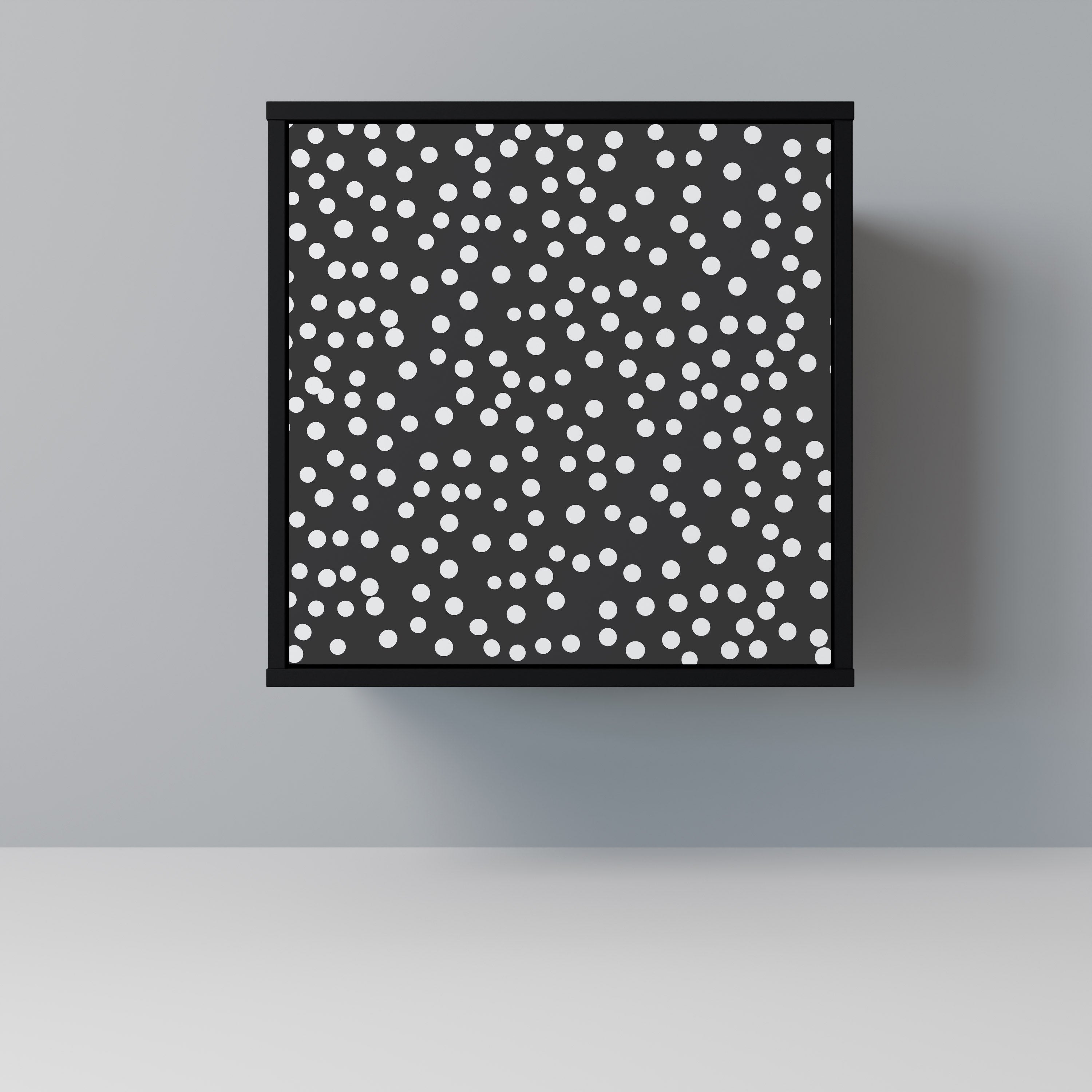 BLINDING LIGHTS Aparador de 1 Porta em Acabamento Preto